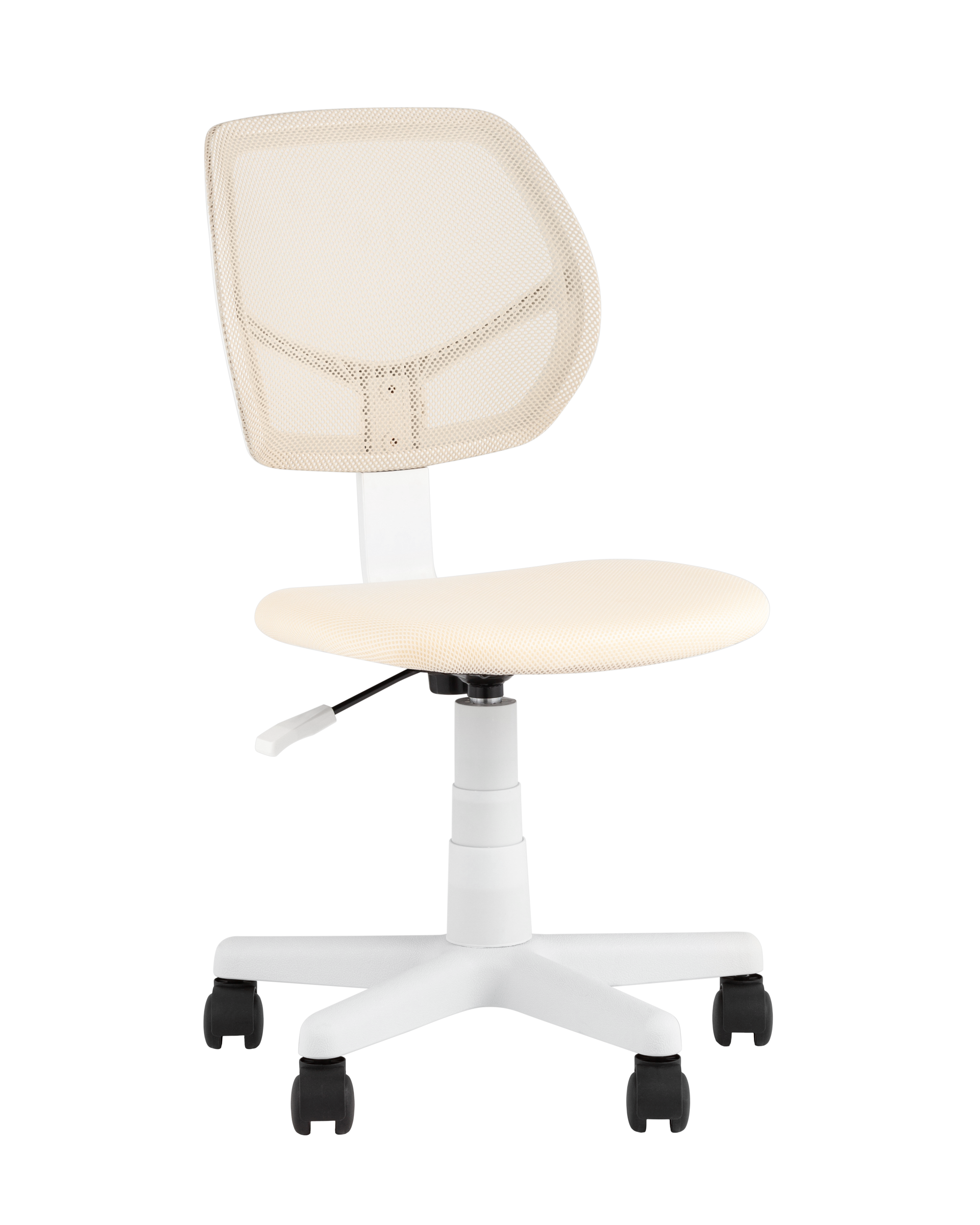 Кресло компьютерное детское ЛОЛО бежевый пластик белый