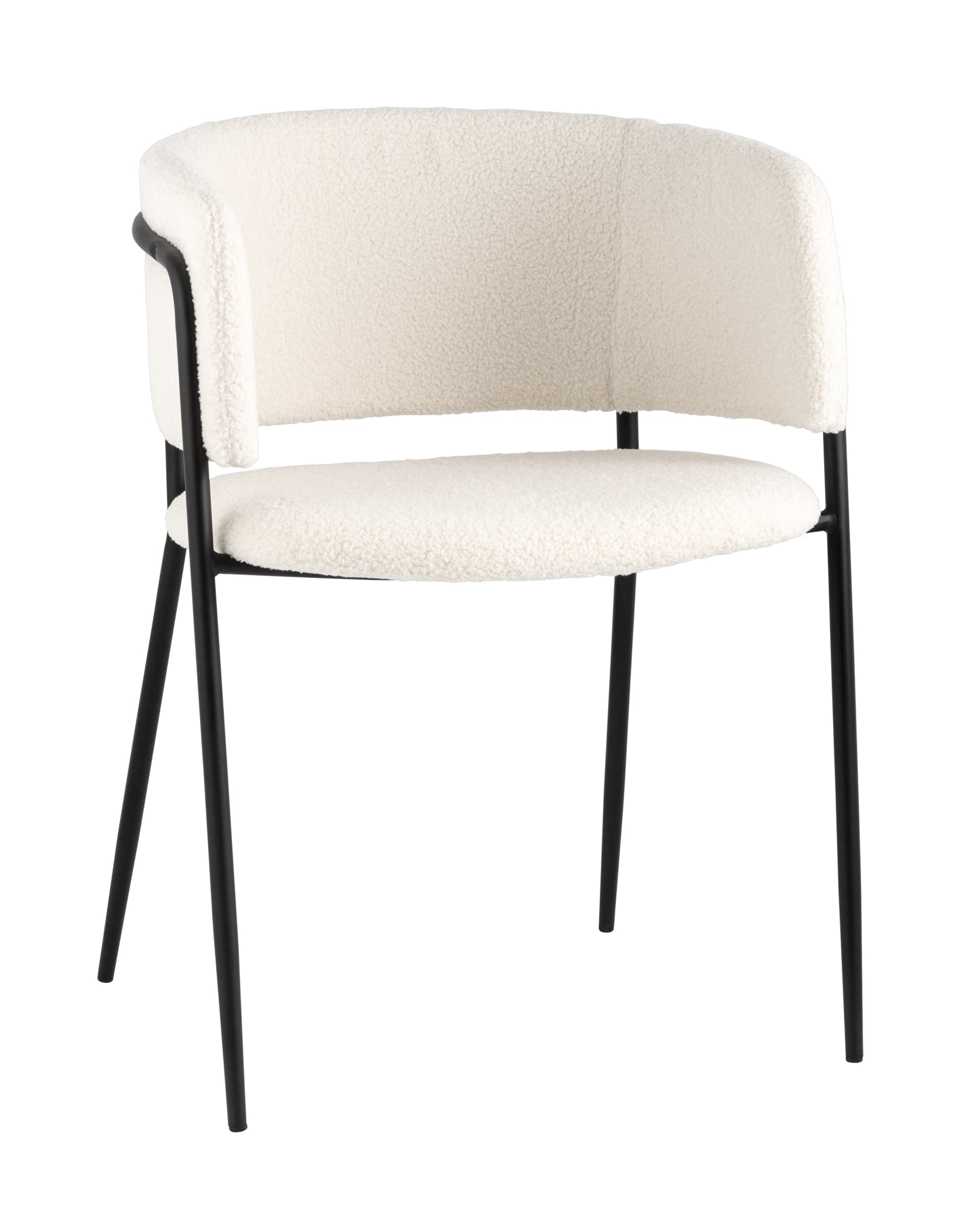 Стул Нэлли ткань букле белый