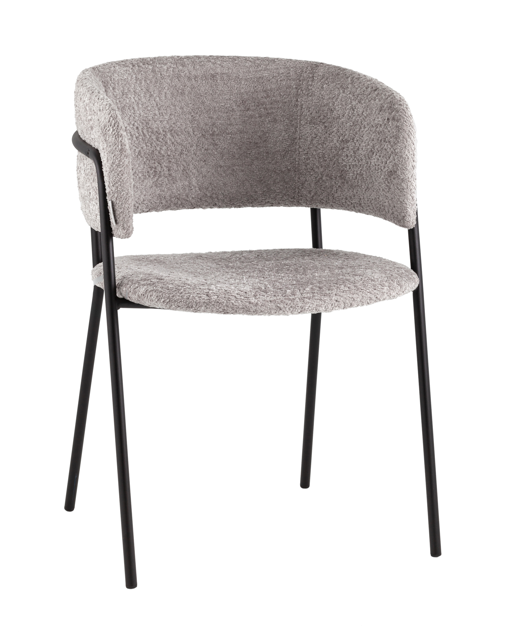 Кресло Нэлли New, букле светло-серый