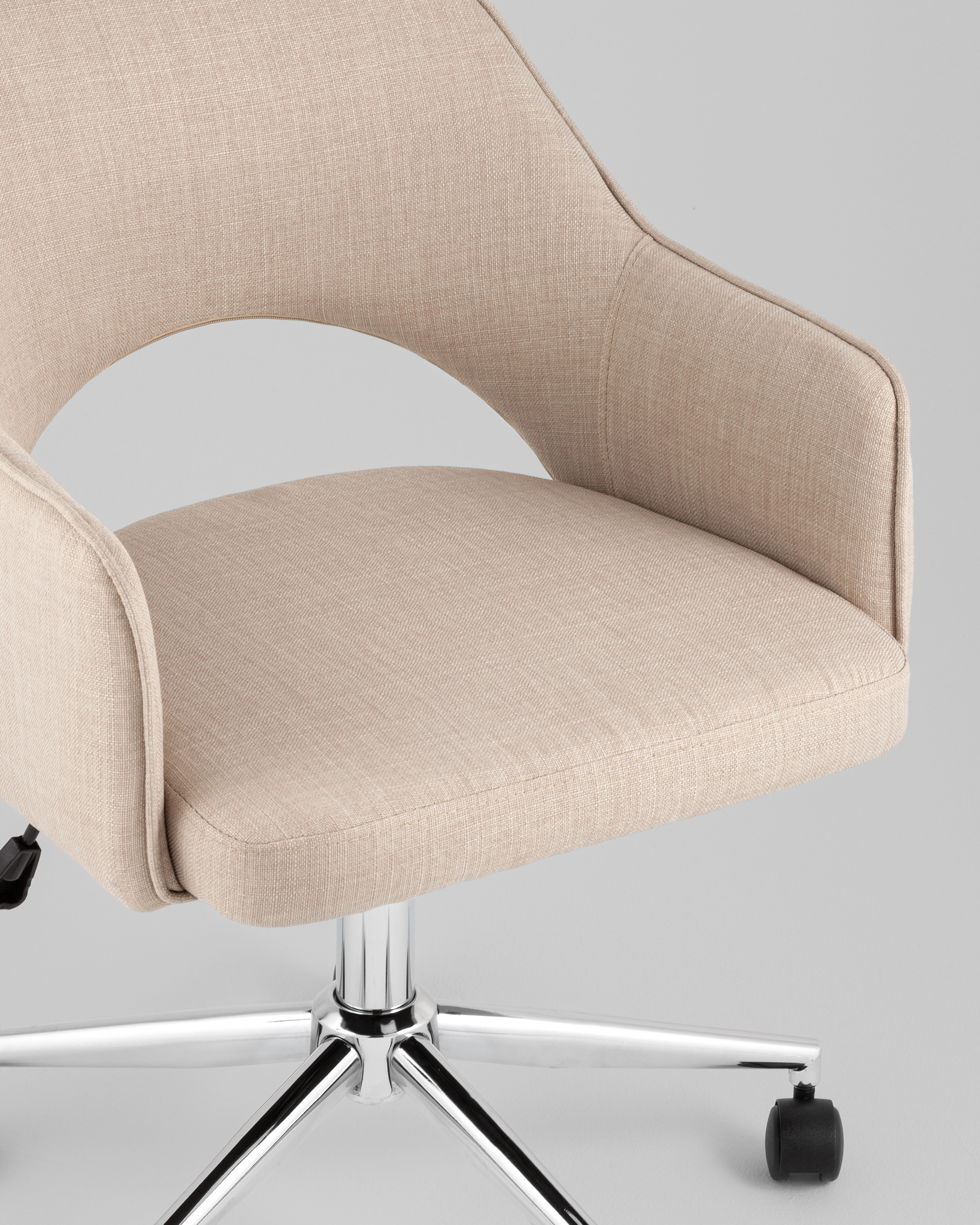 Кресло офисное Кларк рогожка бежевый — изображение 10