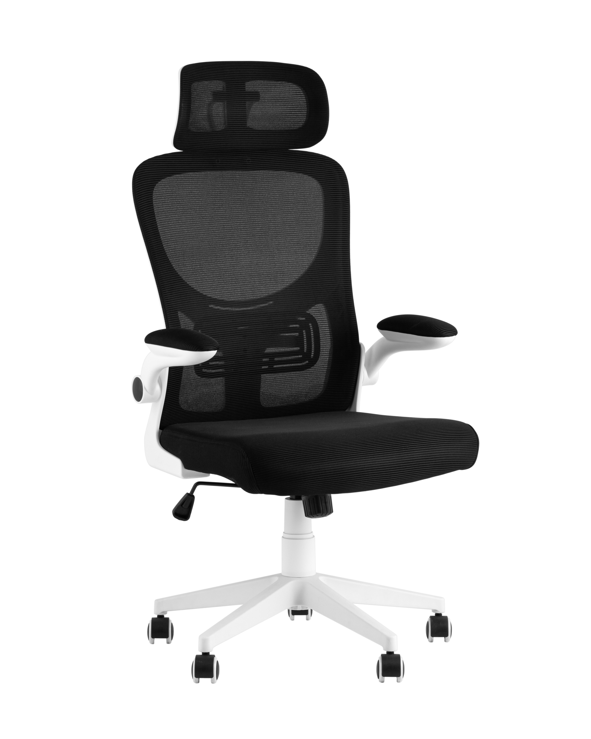 Кресло офисное TopChairs Airone белый с черной сеткой