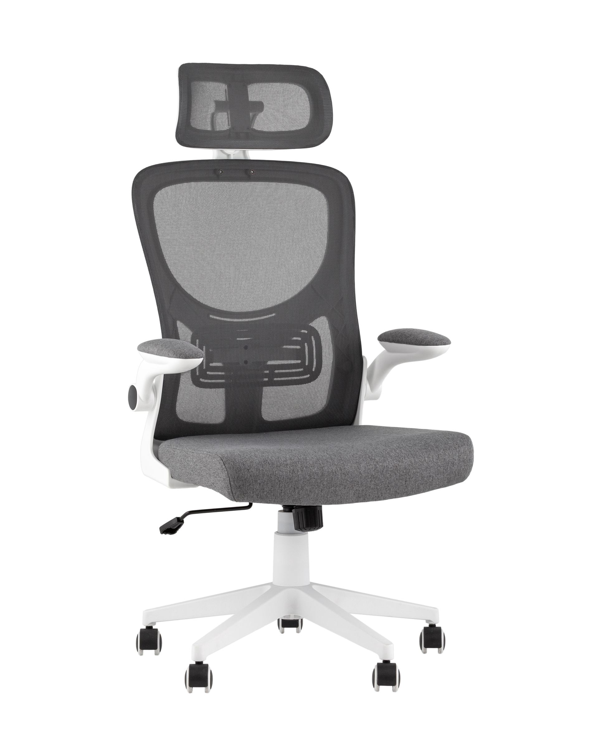 Кресло офисное TopChairs Airone серый ткань