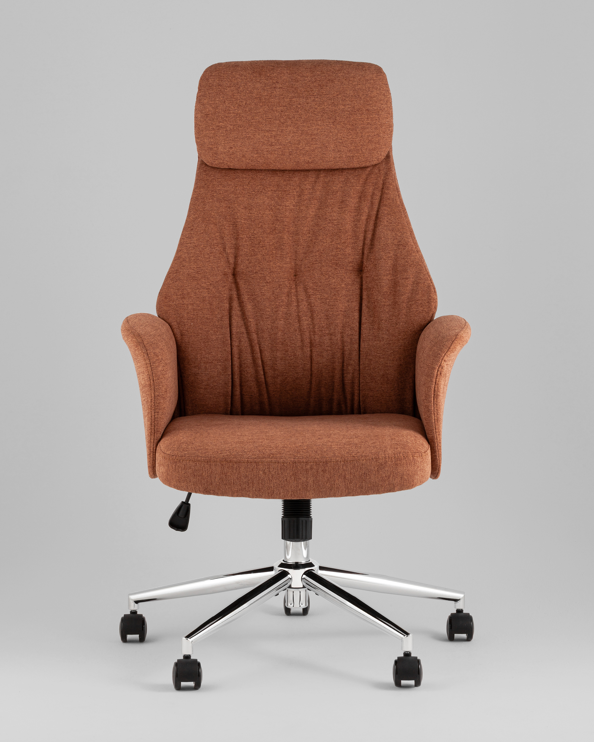 Кресло офисное TopChairs Neoma терракотовый ткань — изображение 3