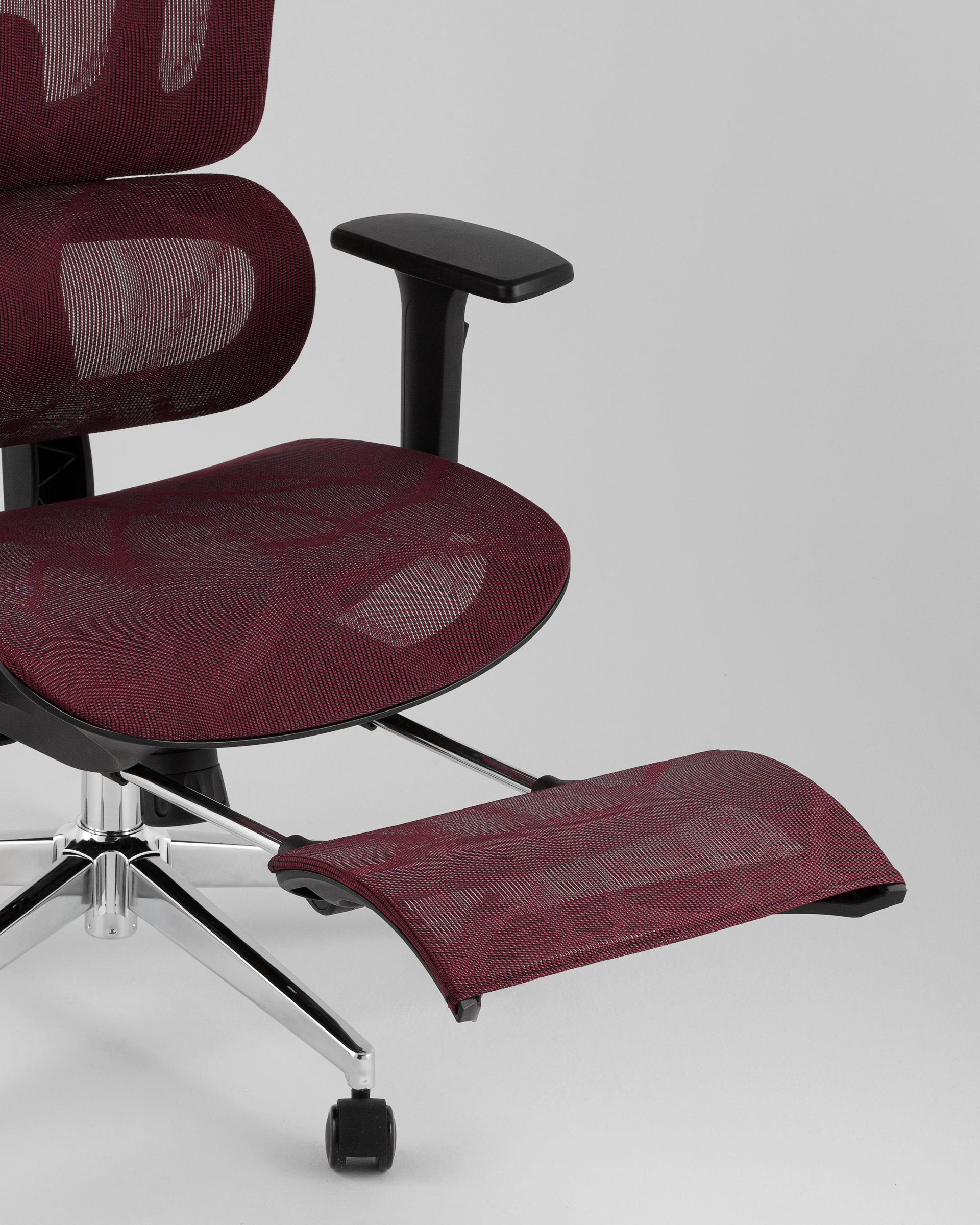 Кресло офисное TopChairs Nimbus бордовый — изображение 10