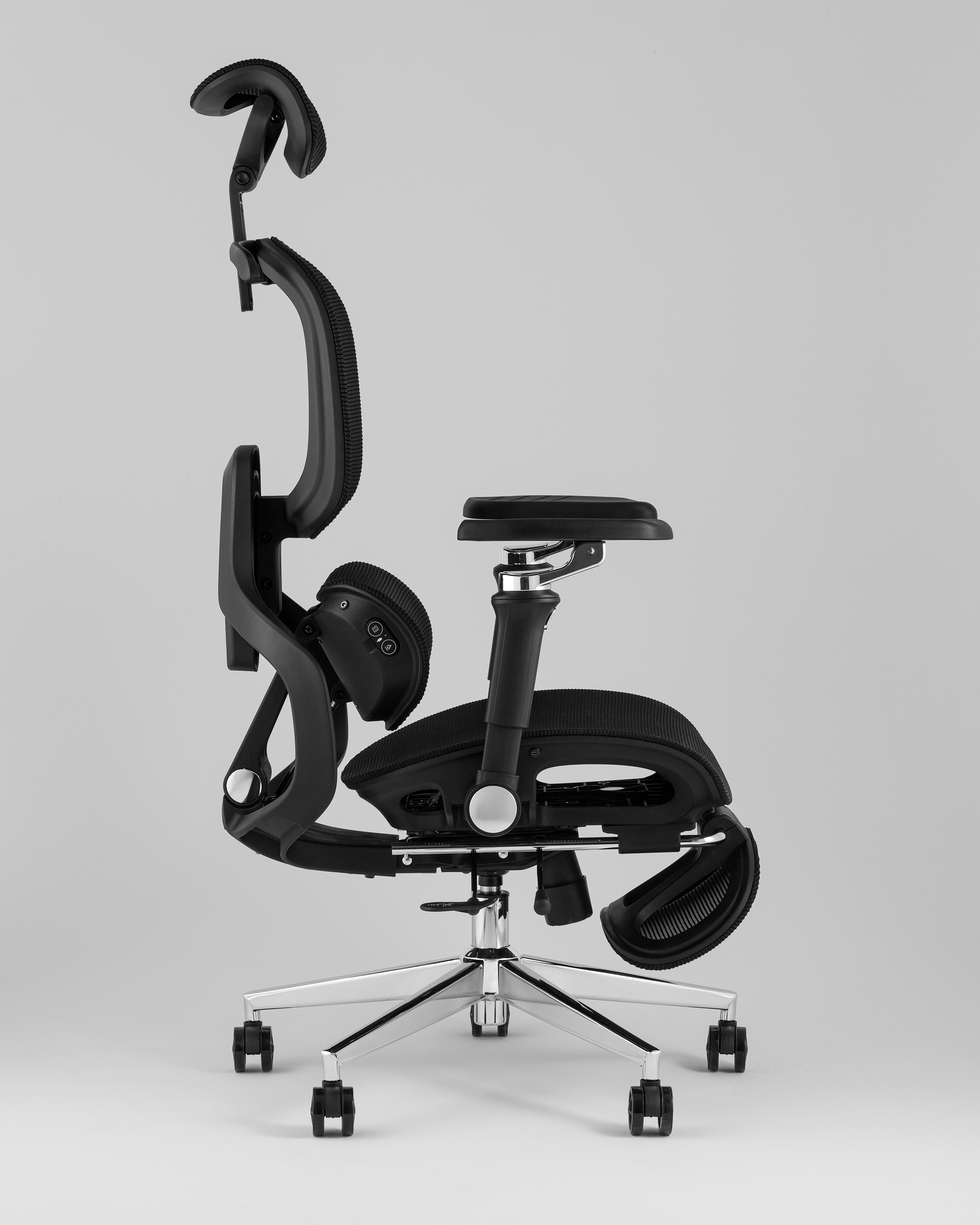 Кресло офисное TopChairs Prodigy с оттоманкой черный — изображение 7