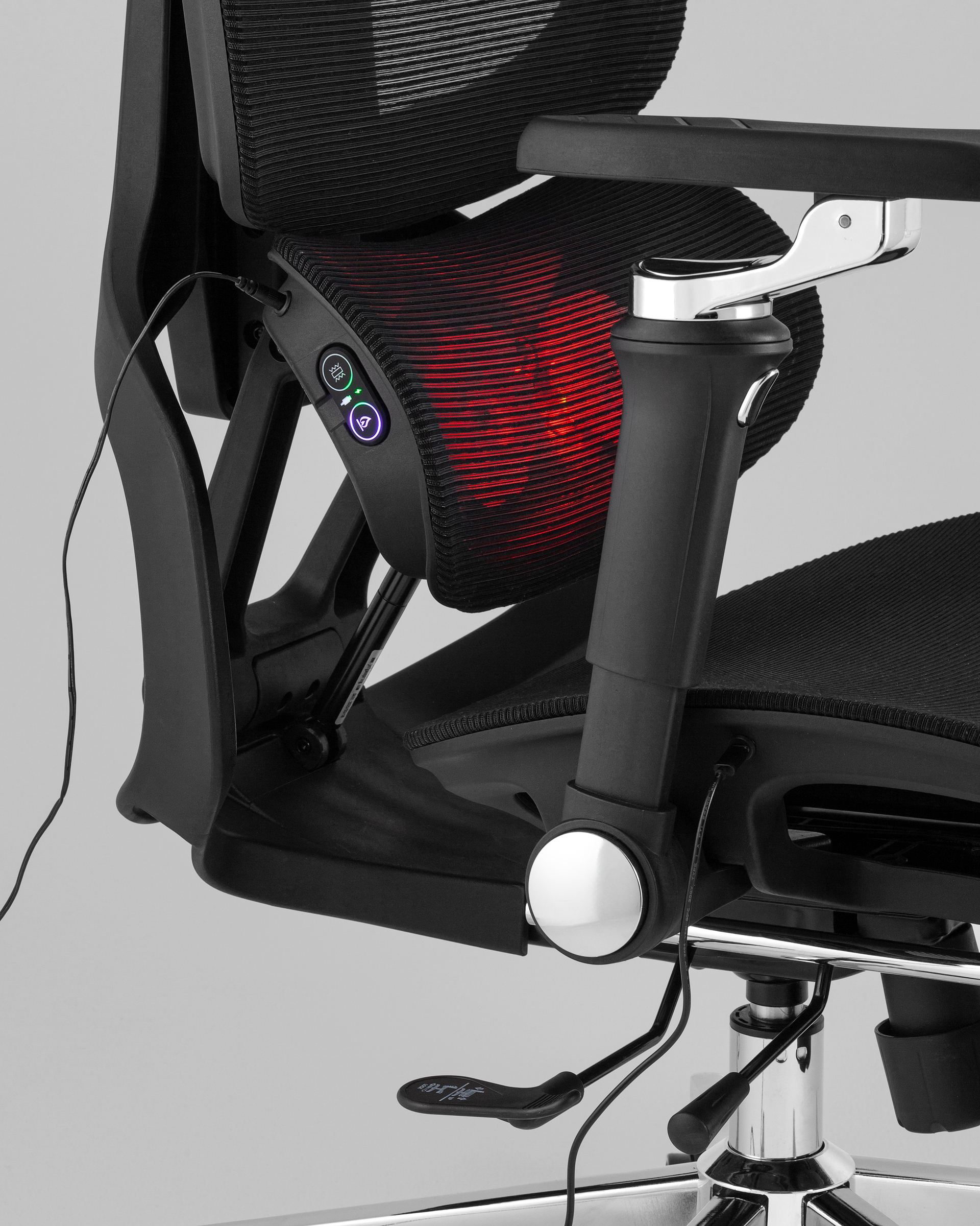 Кресло офисное TopChairs Prodigy с оттоманкой черный — изображение 10