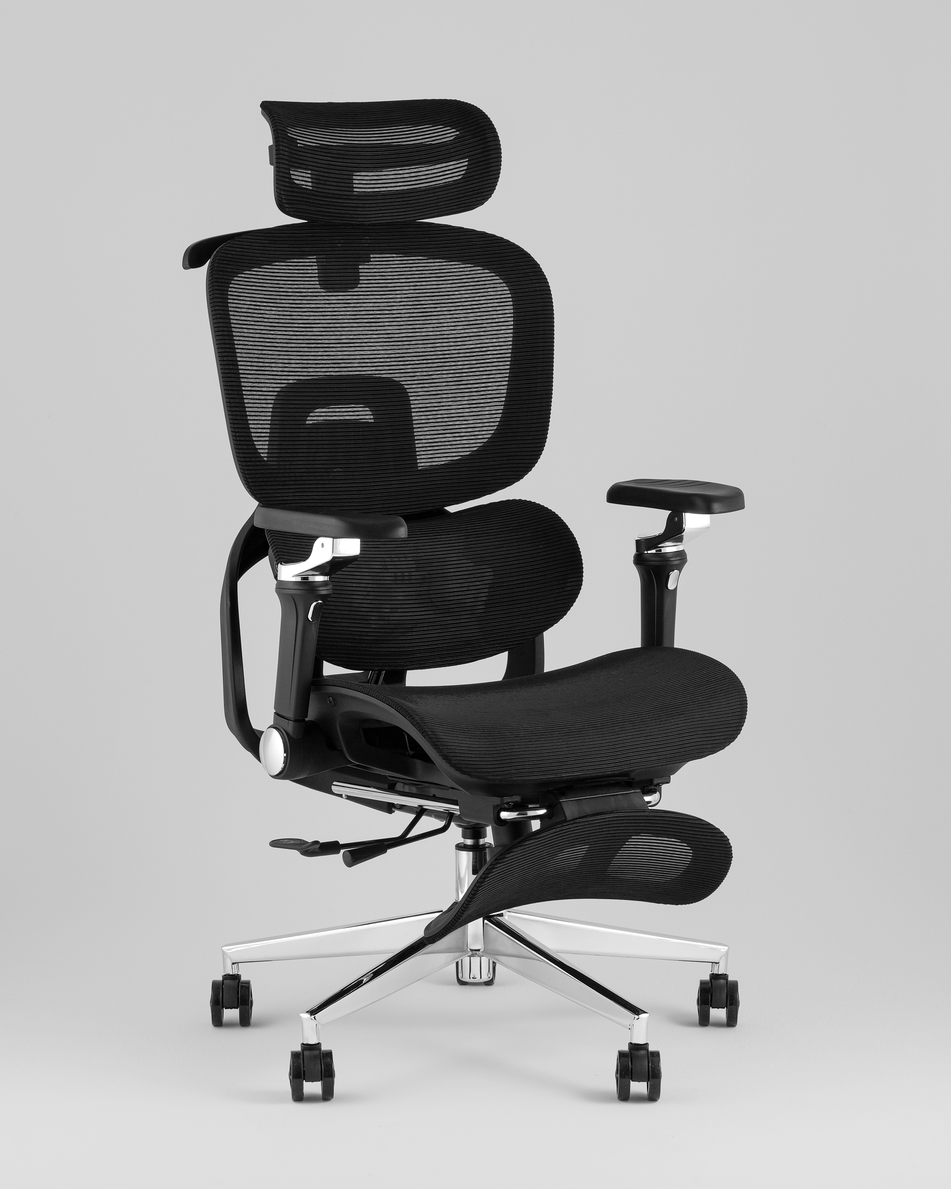 Кресло офисное TopChairs Prodigy с оттоманкой черный — изображение 2