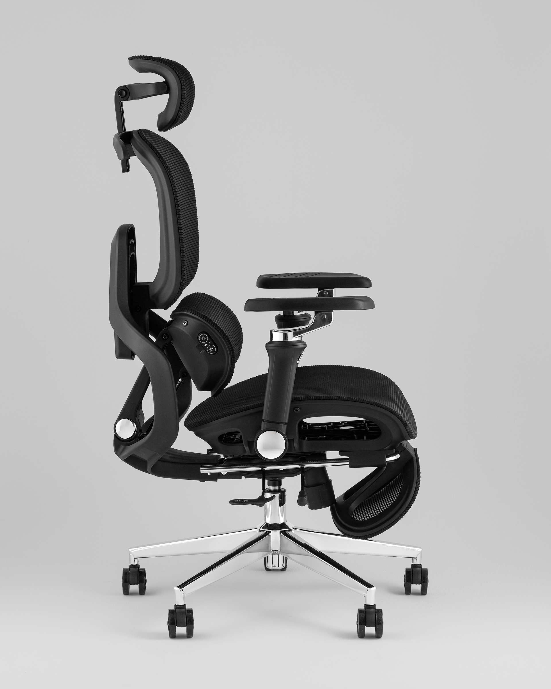 Кресло офисное TopChairs Prodigy с оттоманкой черный — изображение 4