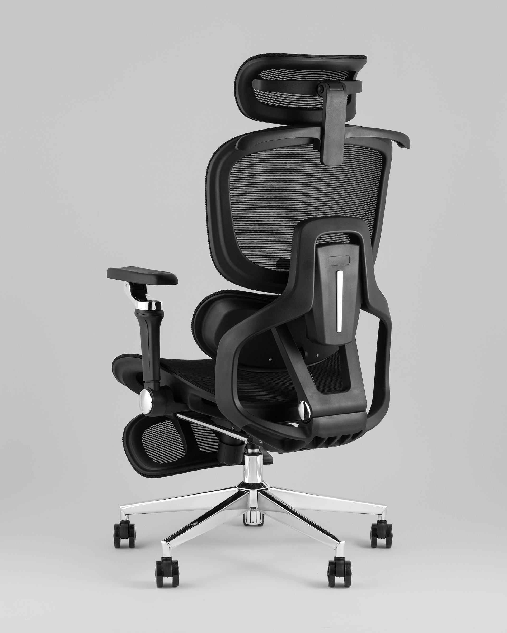 Кресло офисное TopChairs Prodigy с оттоманкой черный — изображение 6