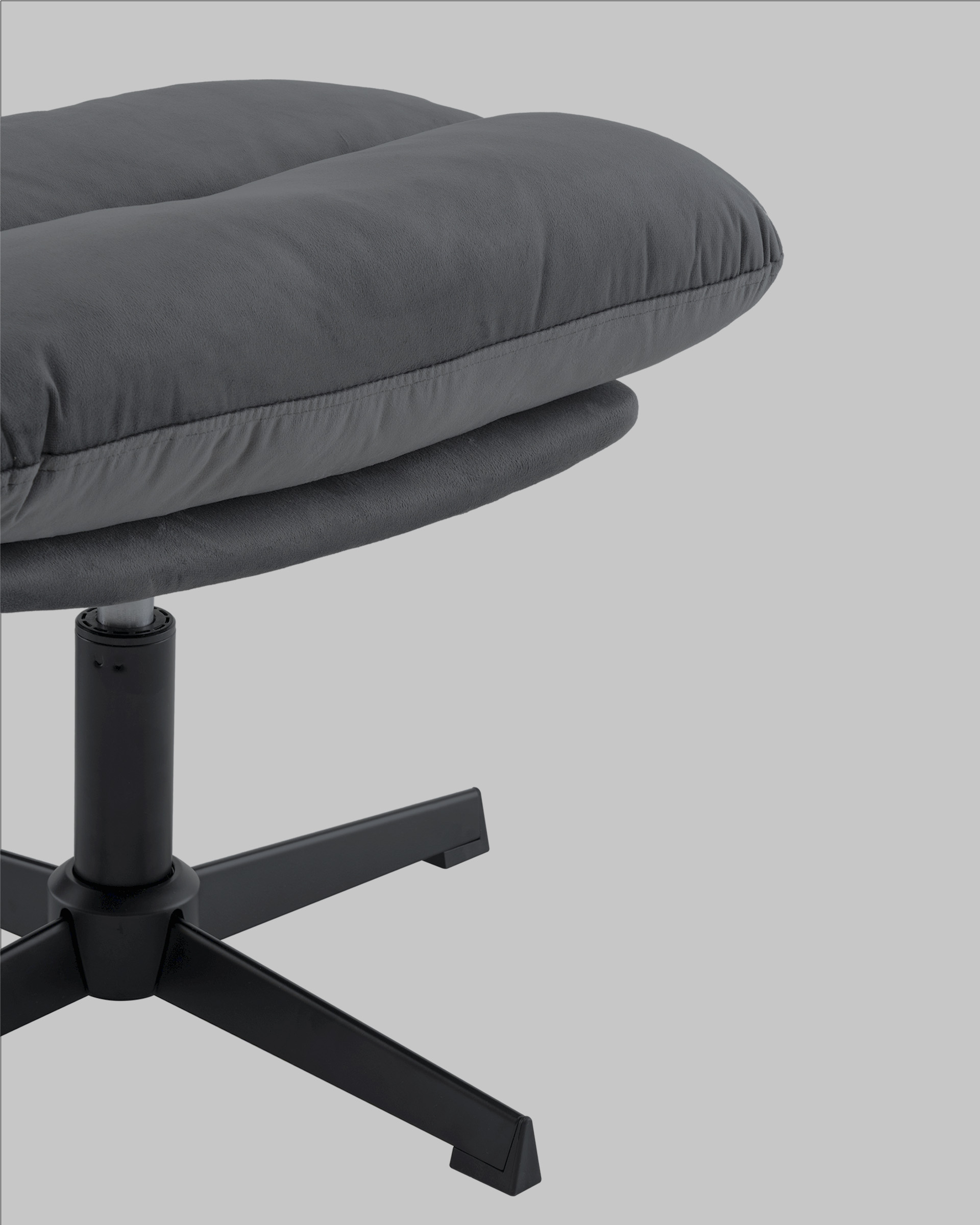 Кресло Оррелл серый с оттоманкой — изображение 8