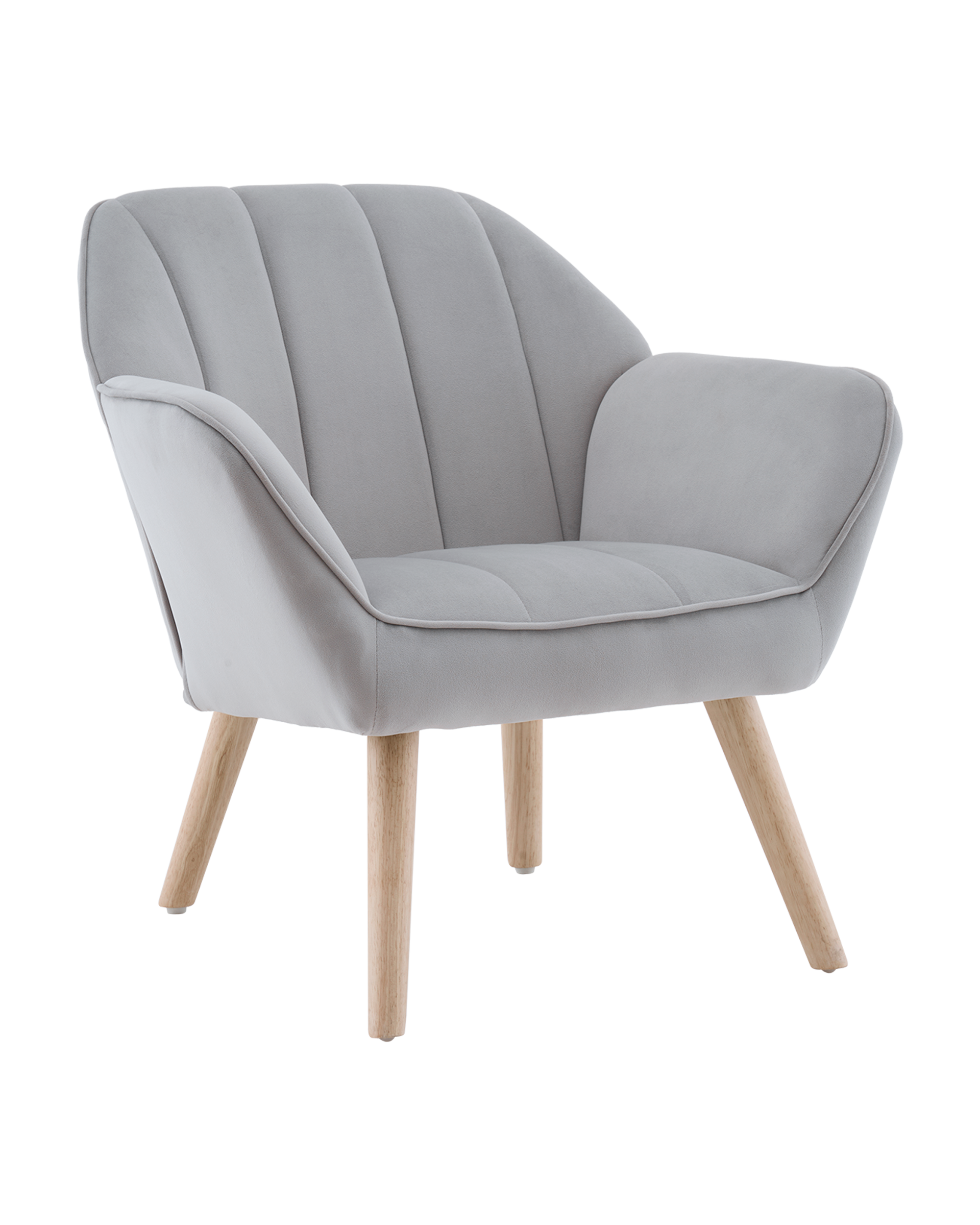 Кресло Руди серебристый