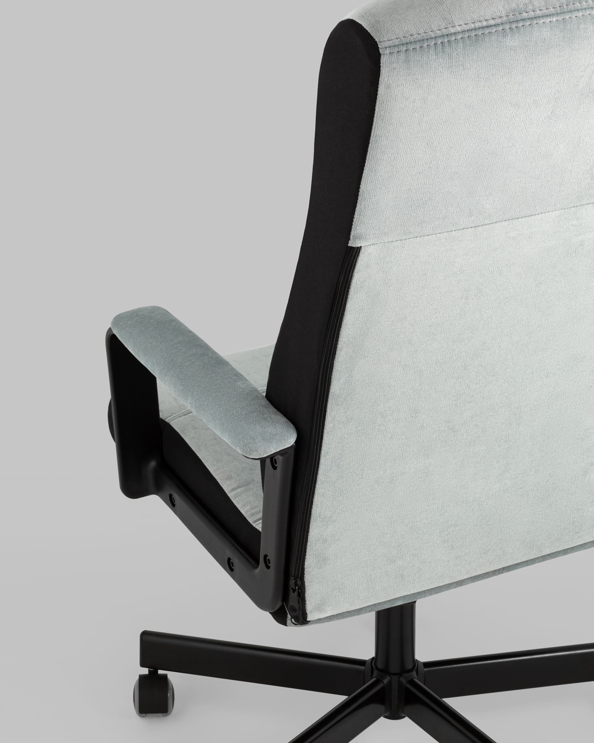 Кресло руководителя TopChairs ST-DOMINGO серо-голубой — изображение 9