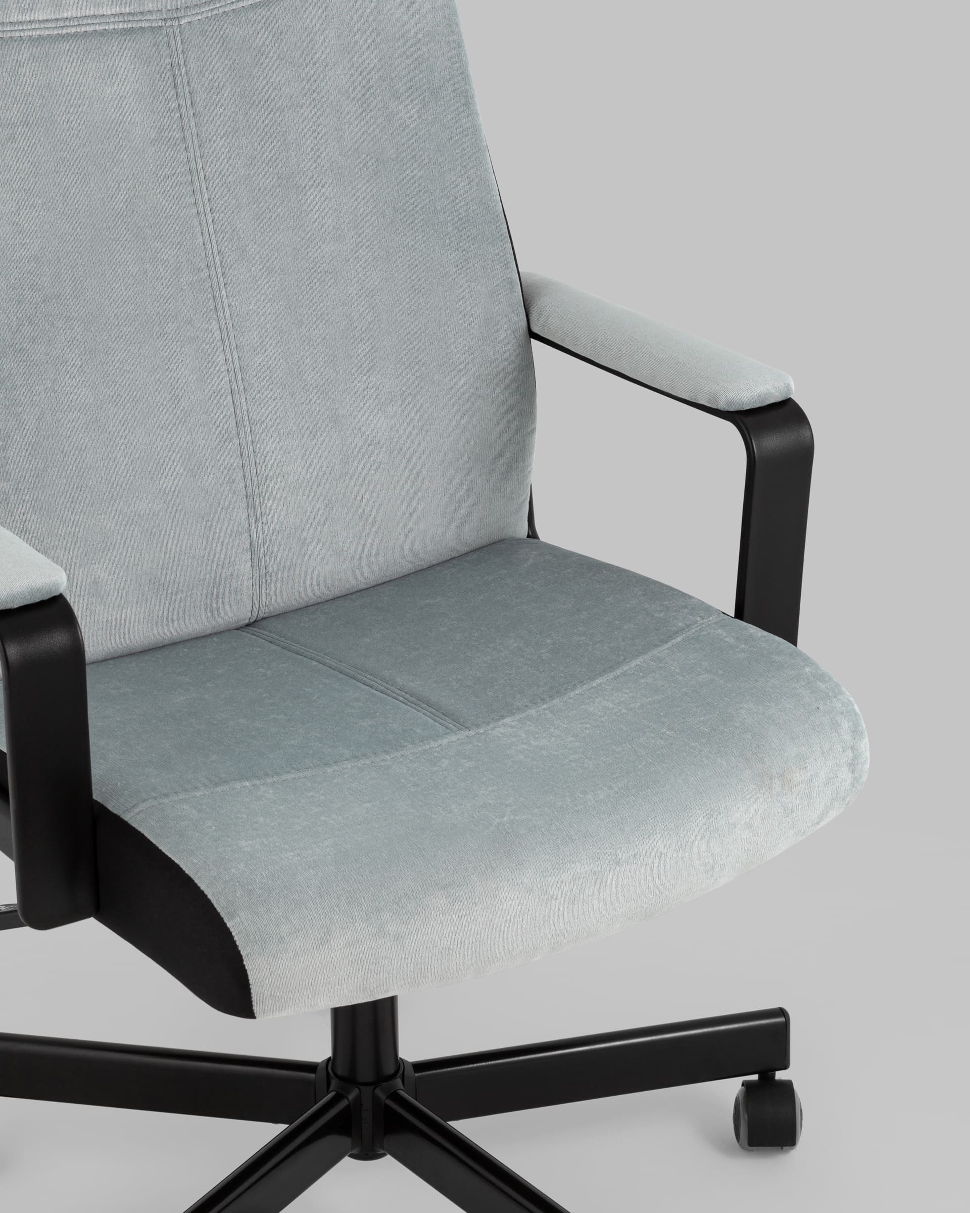 Кресло руководителя TopChairs ST-DOMINGO серо-голубой — изображение 10