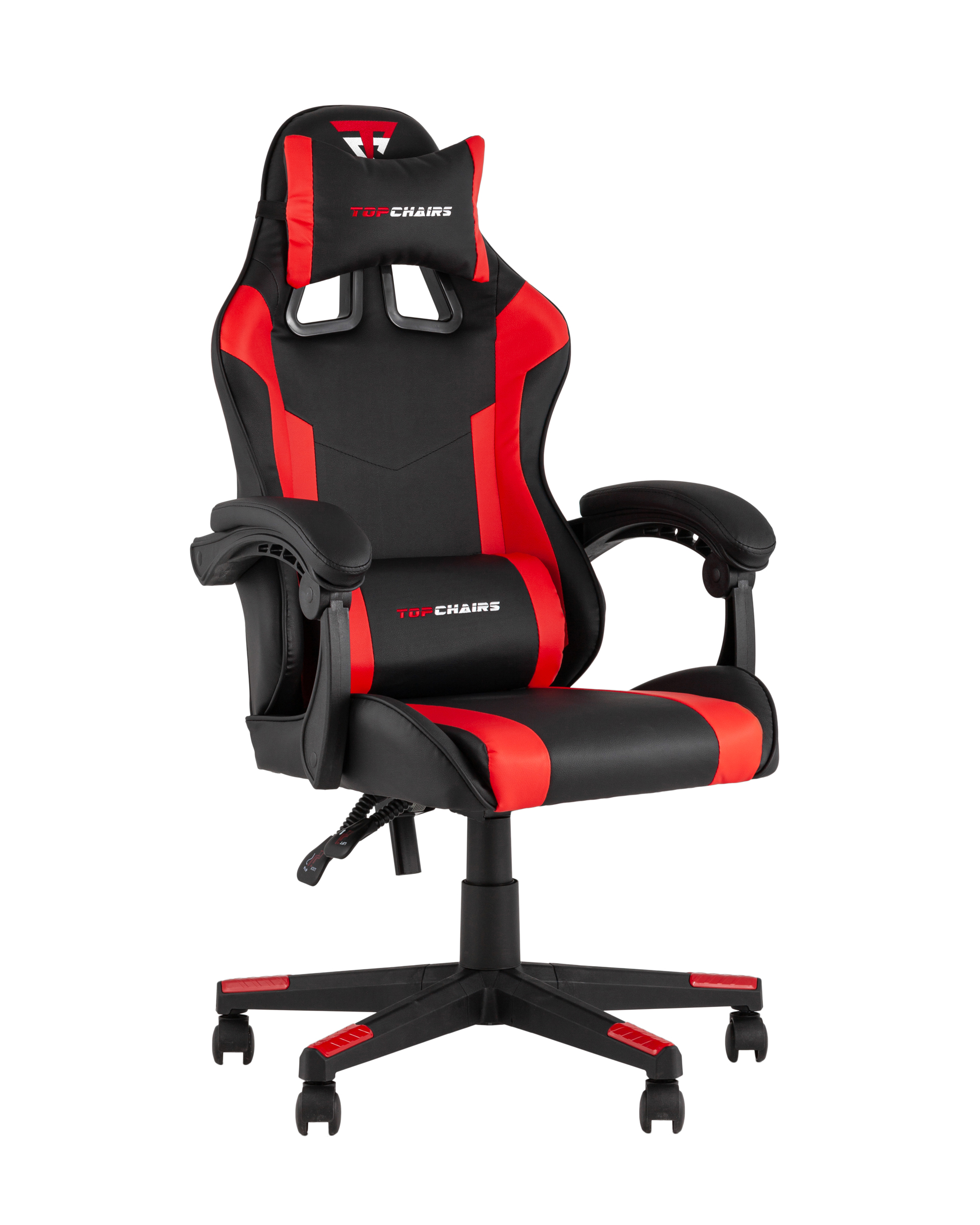 Кресло спортивное TopChairs Commander черно-красный