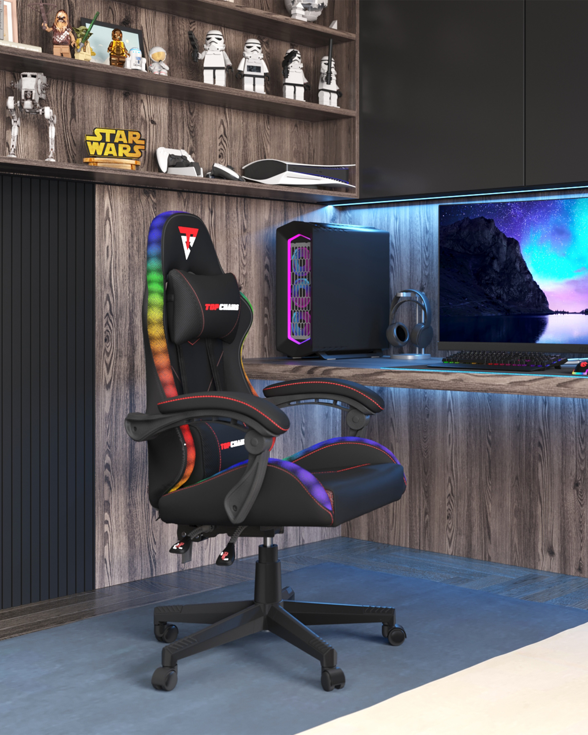 Кресло спортивное TopChairs Druid черный — изображение 3