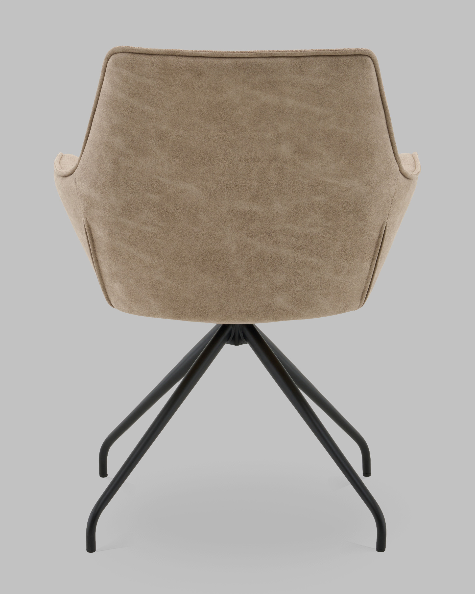 Кресло вращающееся Кимберли рогожка/замша бежевый — изображение 5