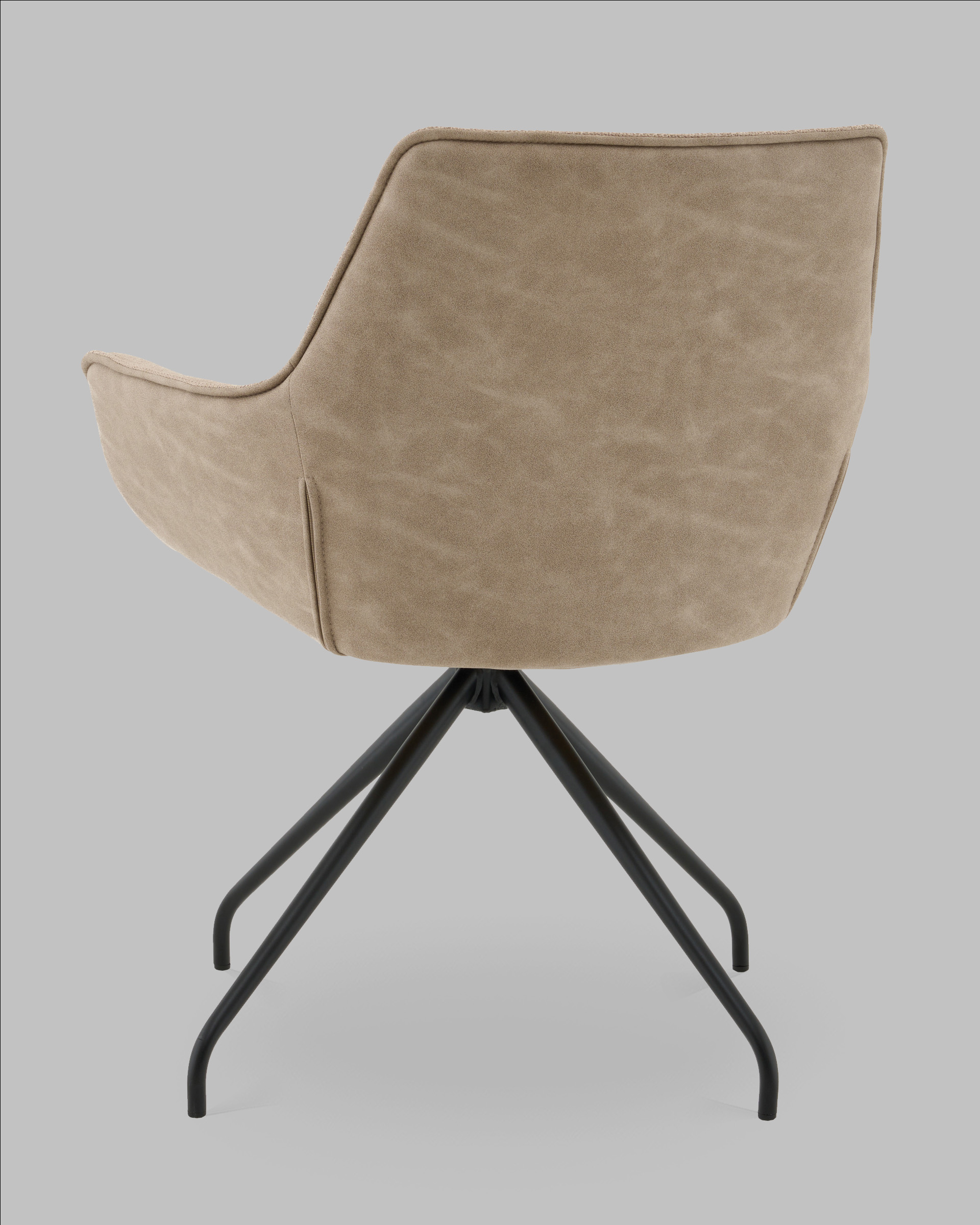 Кресло вращающееся Кимберли рогожка/замша бежевый — изображение 6