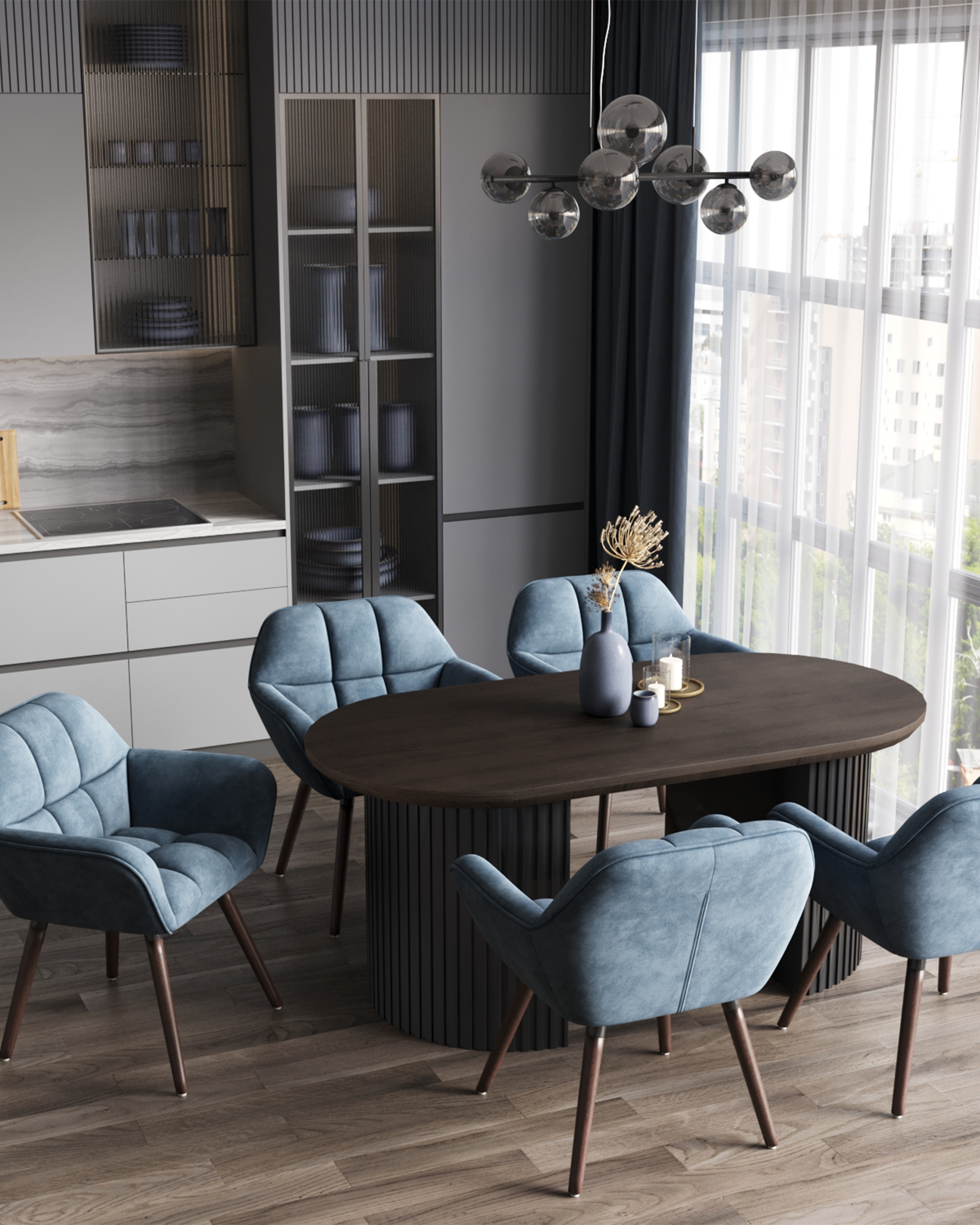 Стол обеденный Ballet 180*90*75 темное дерево — изображение 4