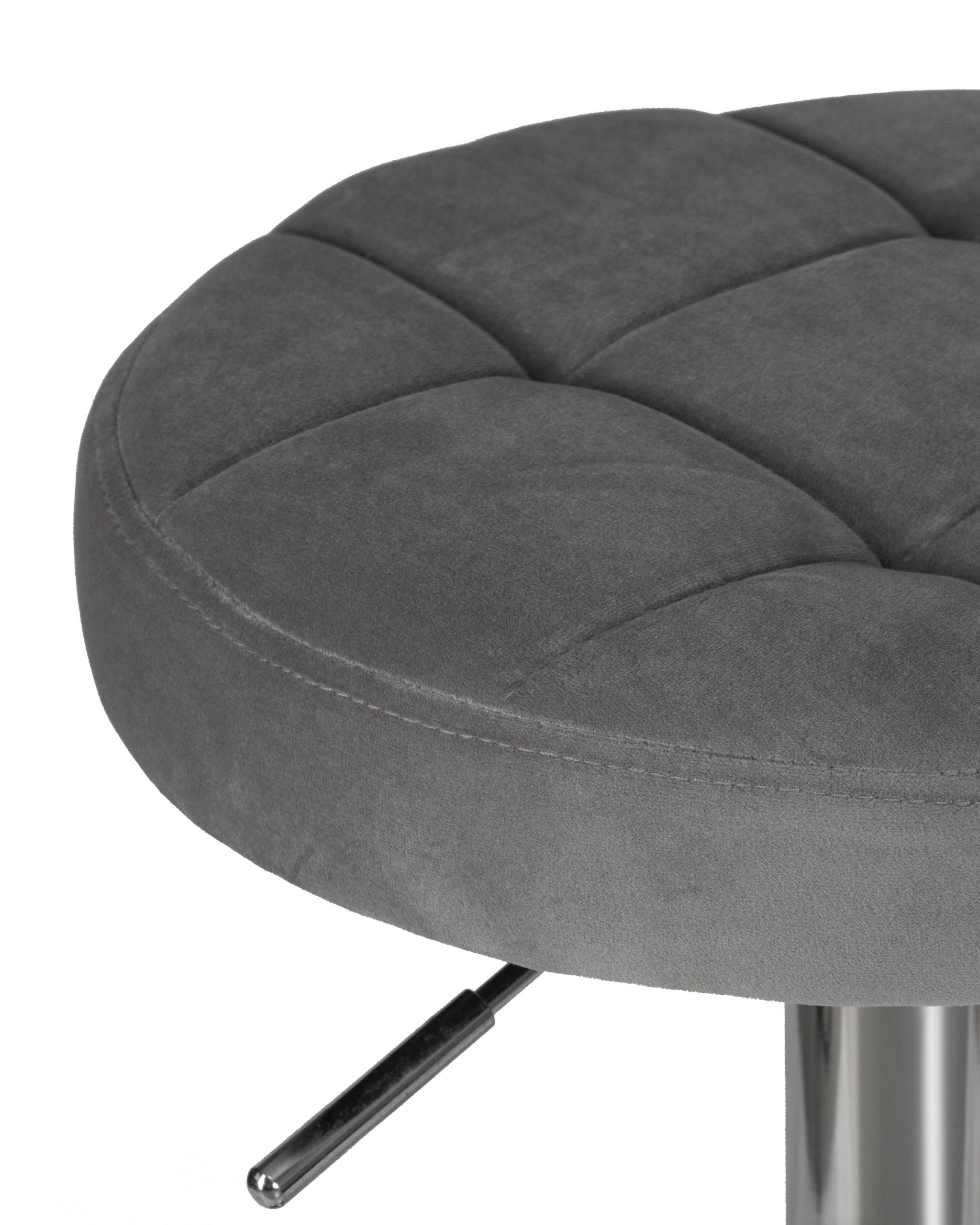 Табурет барный DOBRIN BRUNO (серый велюр (MJ9-75)) — изображение 8