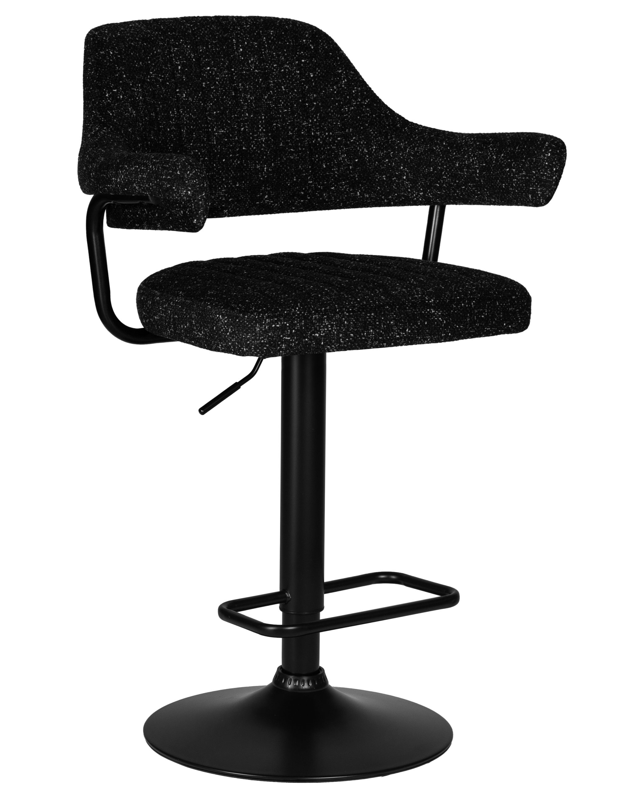 Стул барный DOBRIN CHARLY BLACK (черный твид (LEO18)) — изображение 6