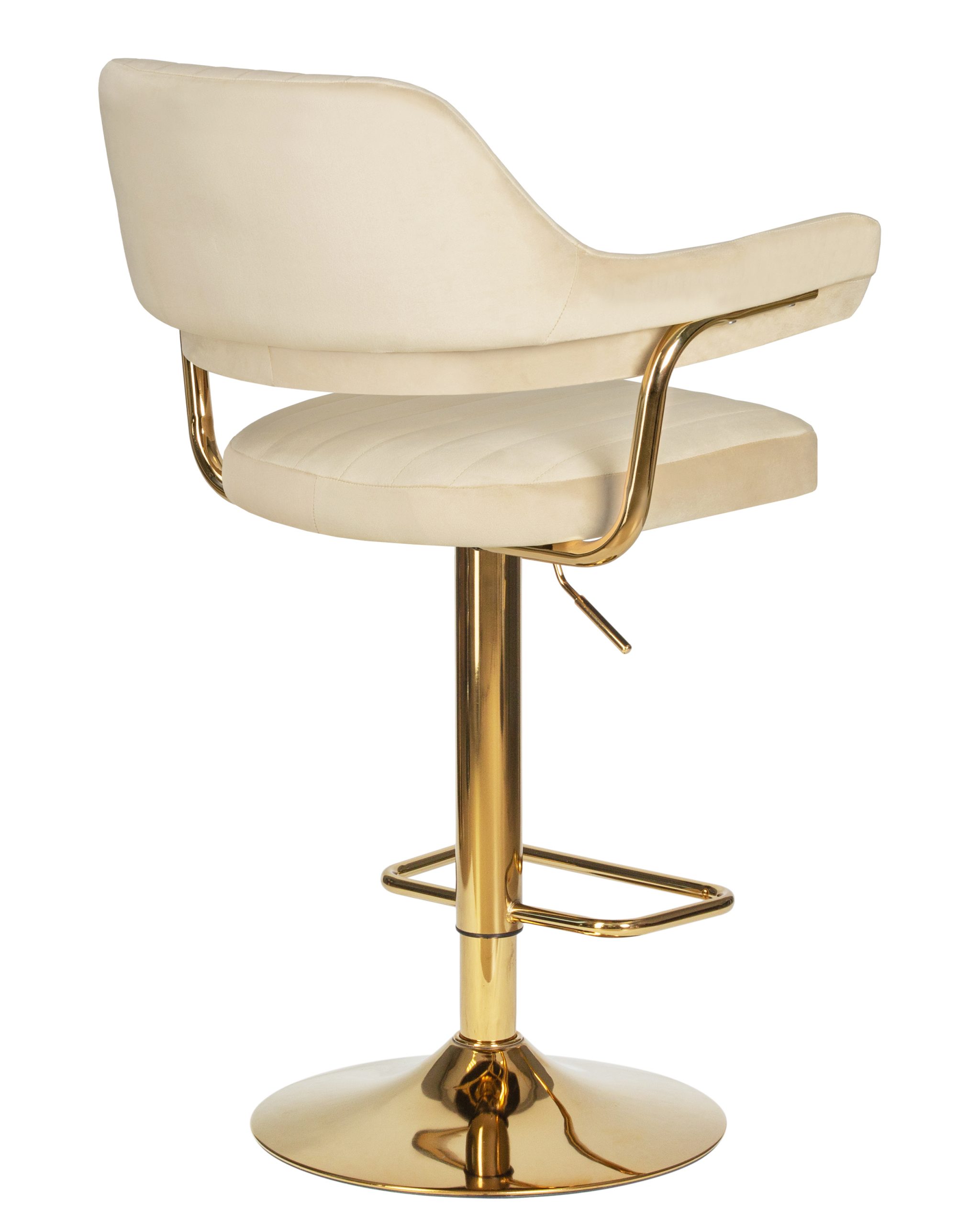 Стул барный DOBRIN CHARLY GOLD (бежевый велюр (MJ9-10)) — изображение 9