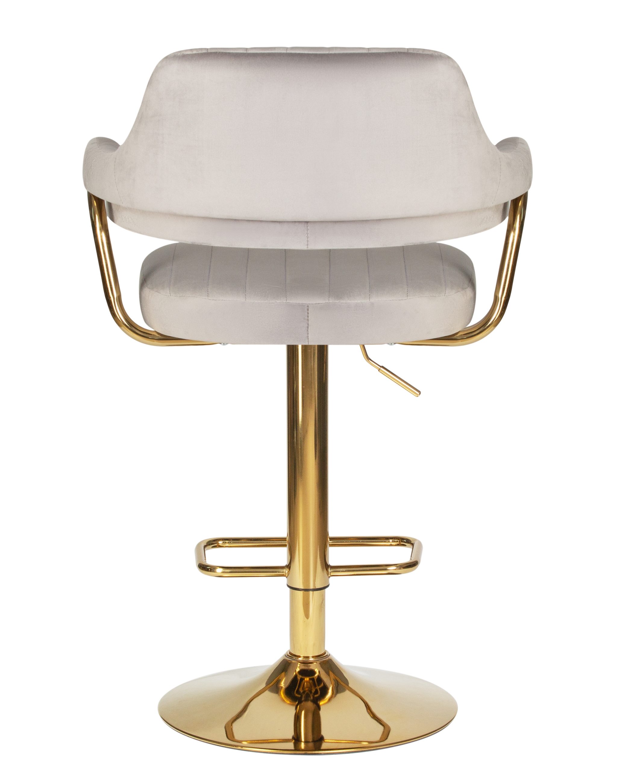 Стул барный DOBRIN CHARLY GOLD (серый велюр (MJ9-75)) — изображение 10