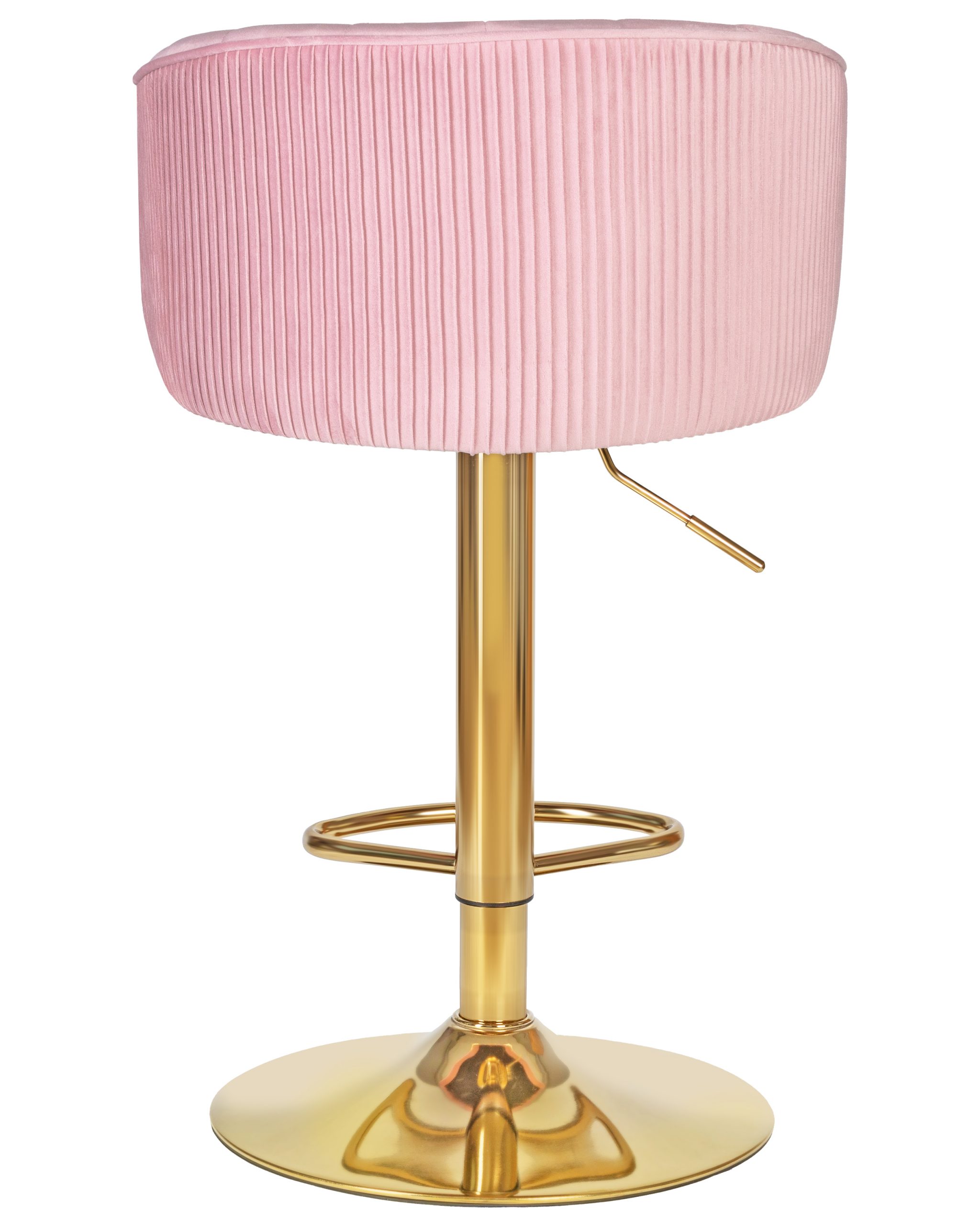 Стул барный DOBRIN DARCY GOLD (розовый велюр (1922-16)) — изображение 10
