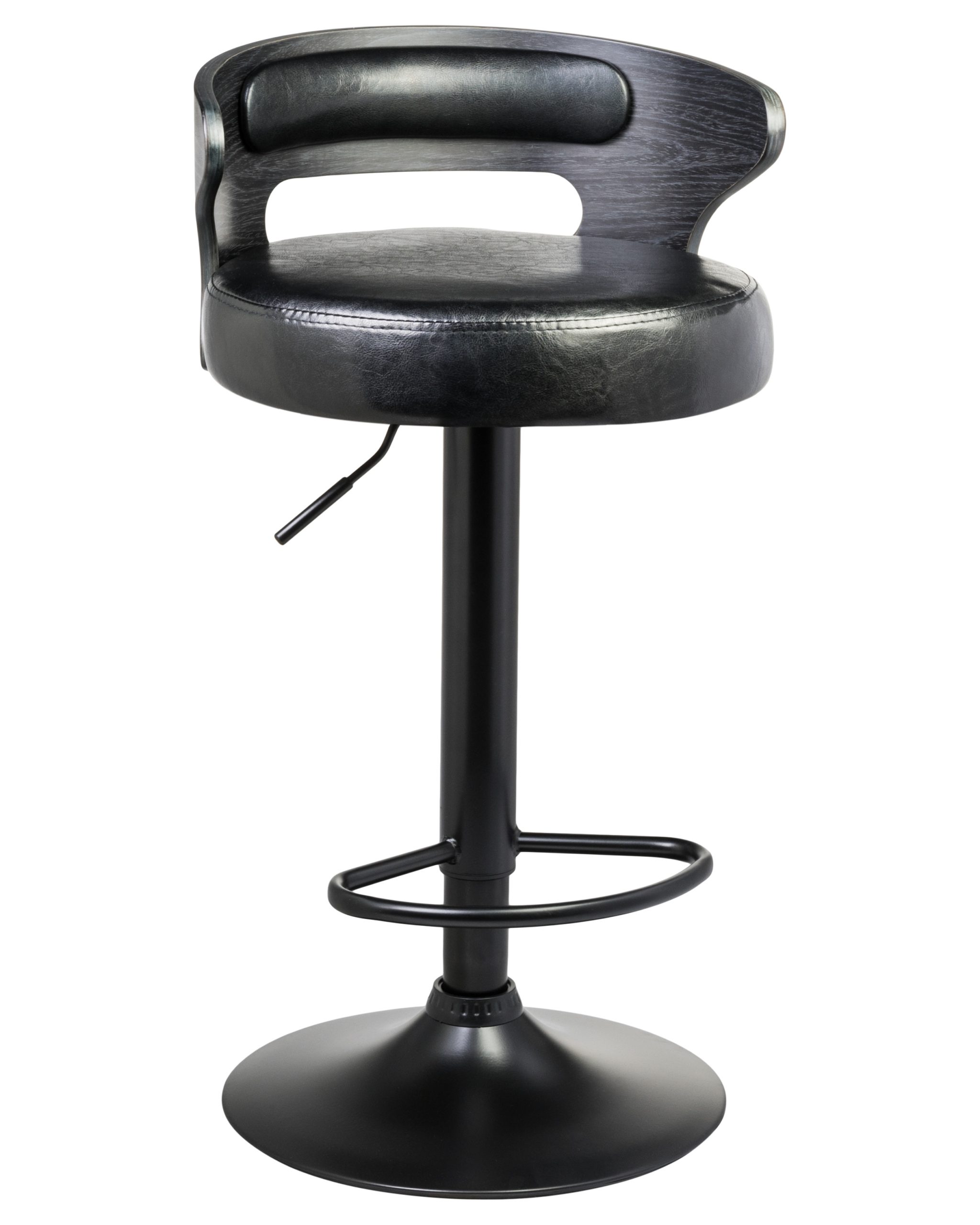 Стул барный DOBRIN FRED BLACK (чёрное дерево, чёрный) — изображение 6