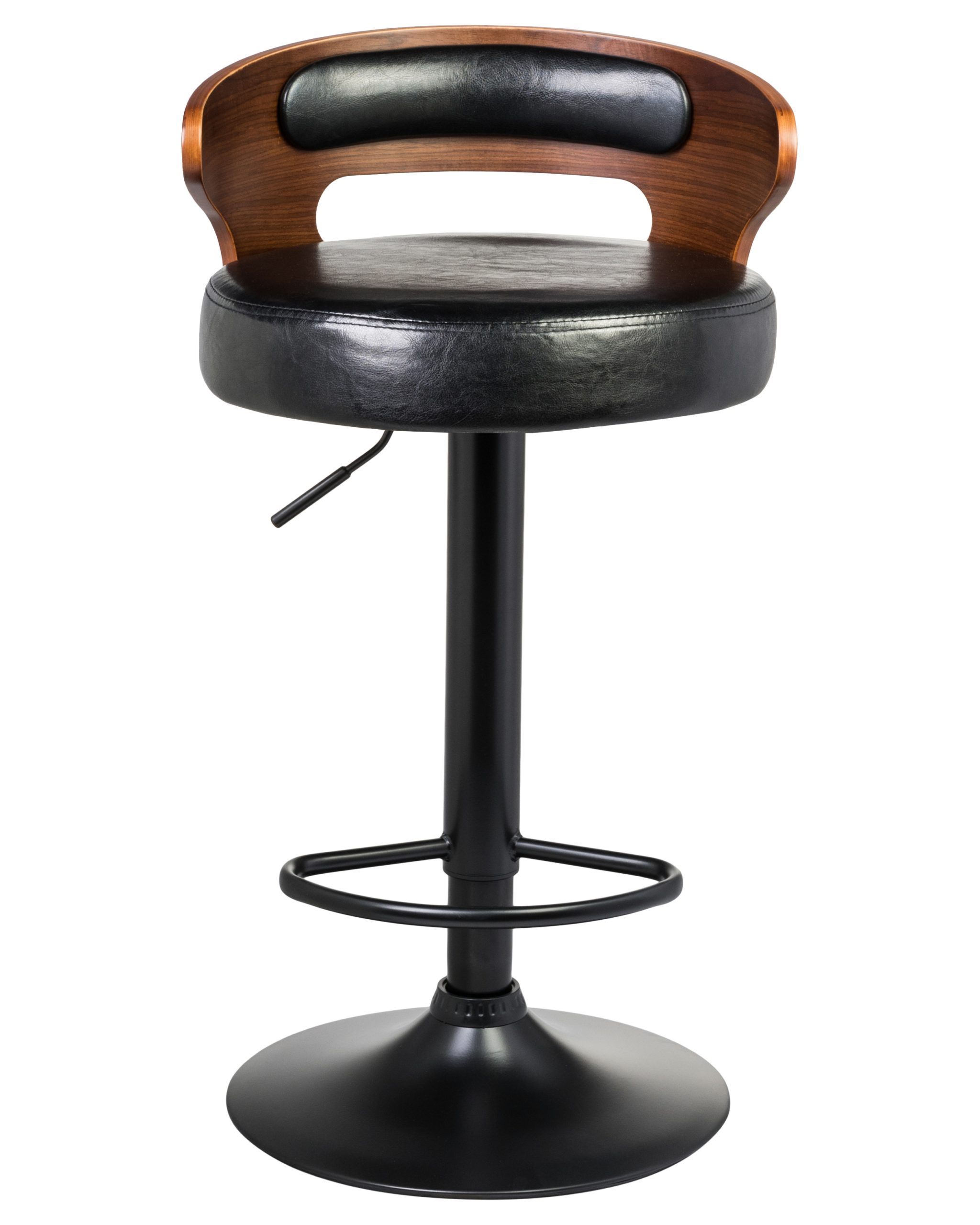 Стул барный DOBRIN FRED BLACK (коричневое дерево, чёрный) — изображение 9