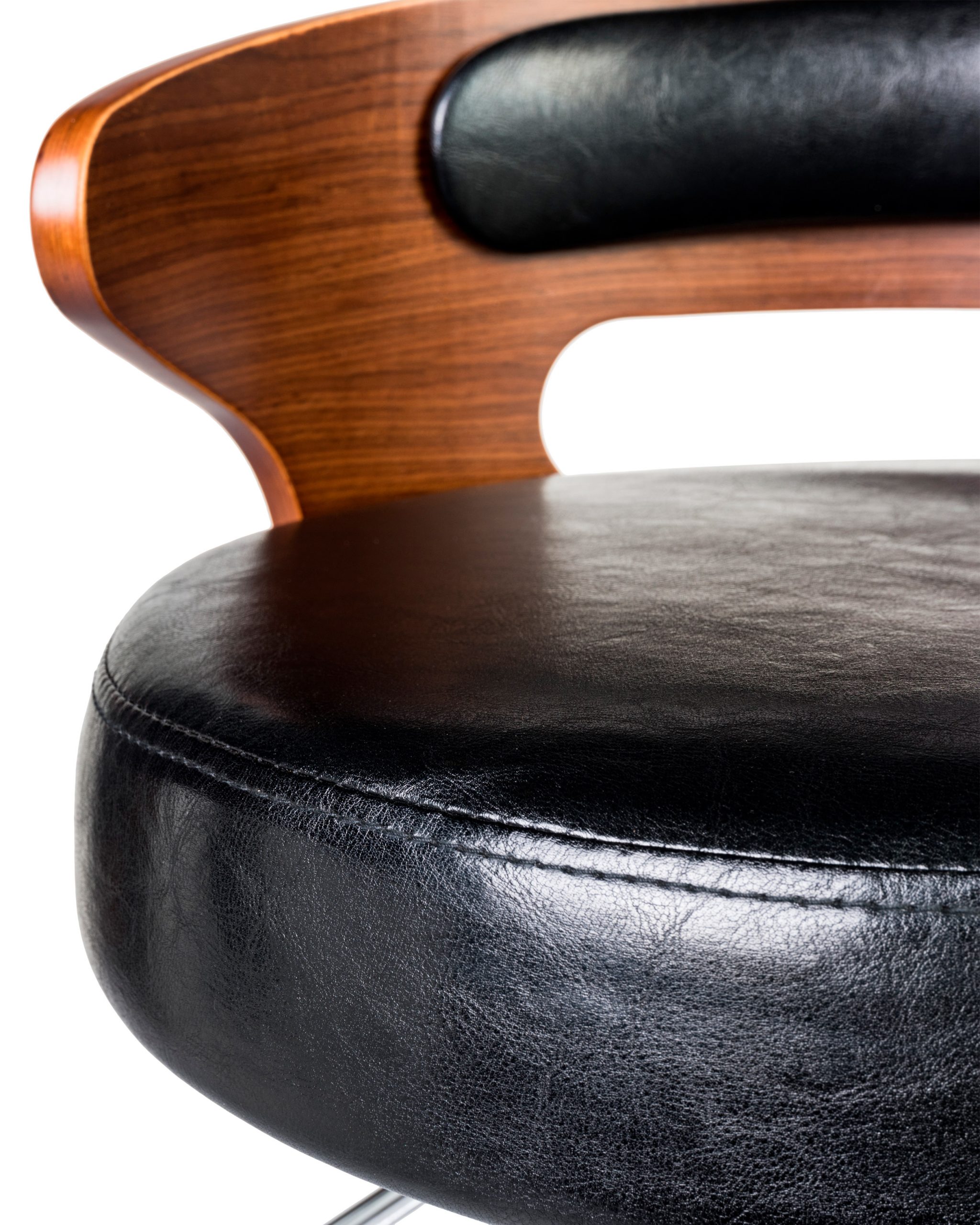 Стул барный DOBRIN FRED BLACK (коричневое дерево, чёрный) — изображение 10