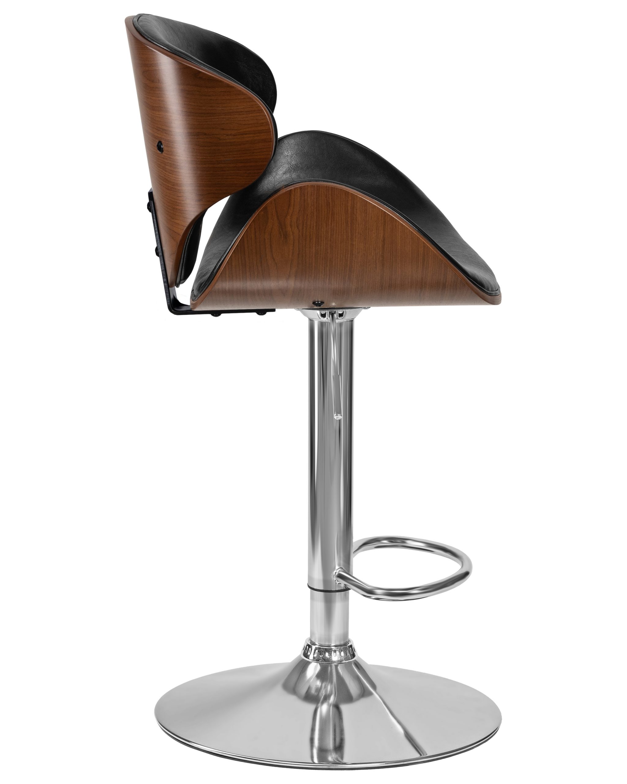 Стул барный DOBRIN KARTER (коричневое дерево, чёрный) — изображение 8