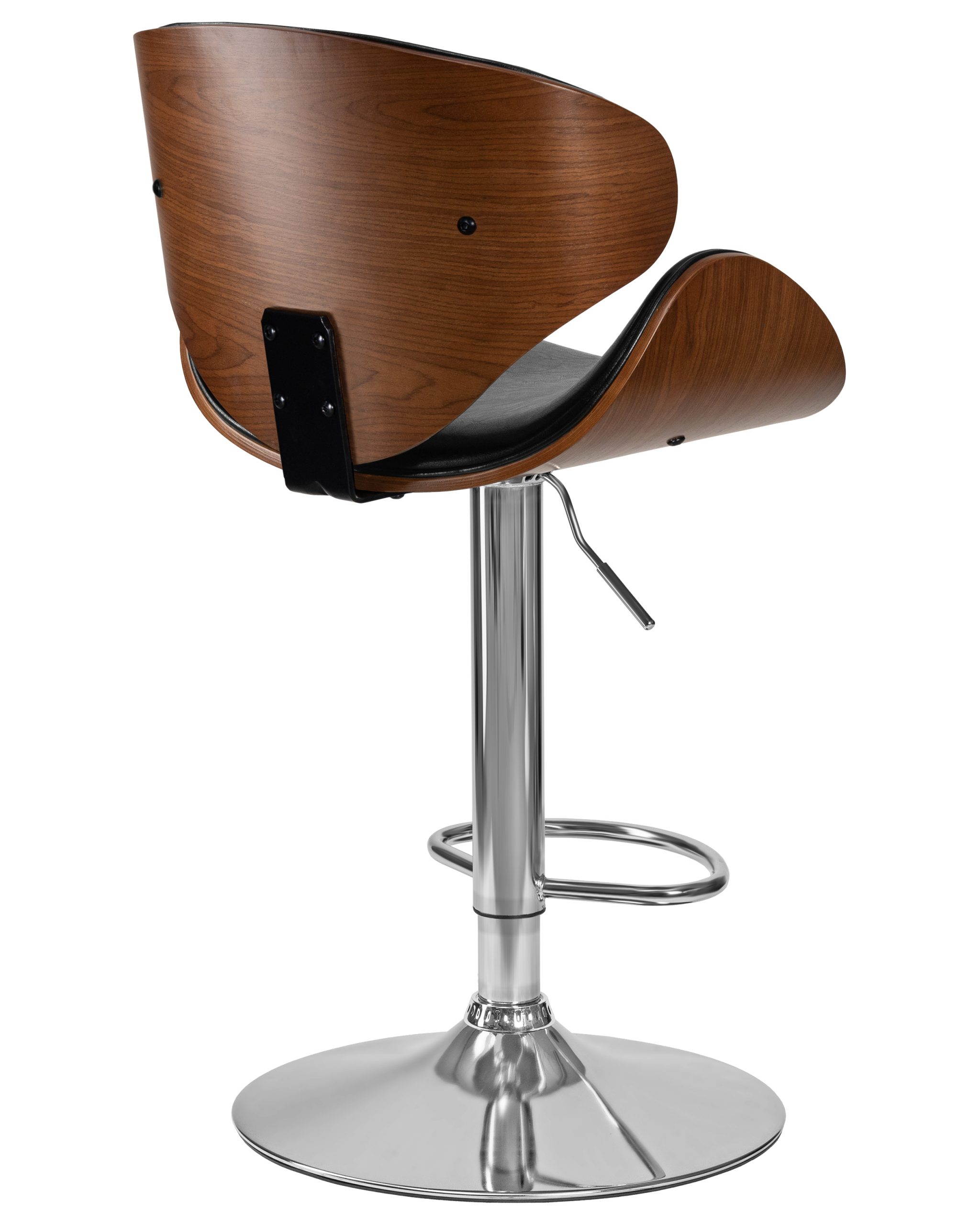 Стул барный DOBRIN KARTER (коричневое дерево, чёрный) — изображение 9