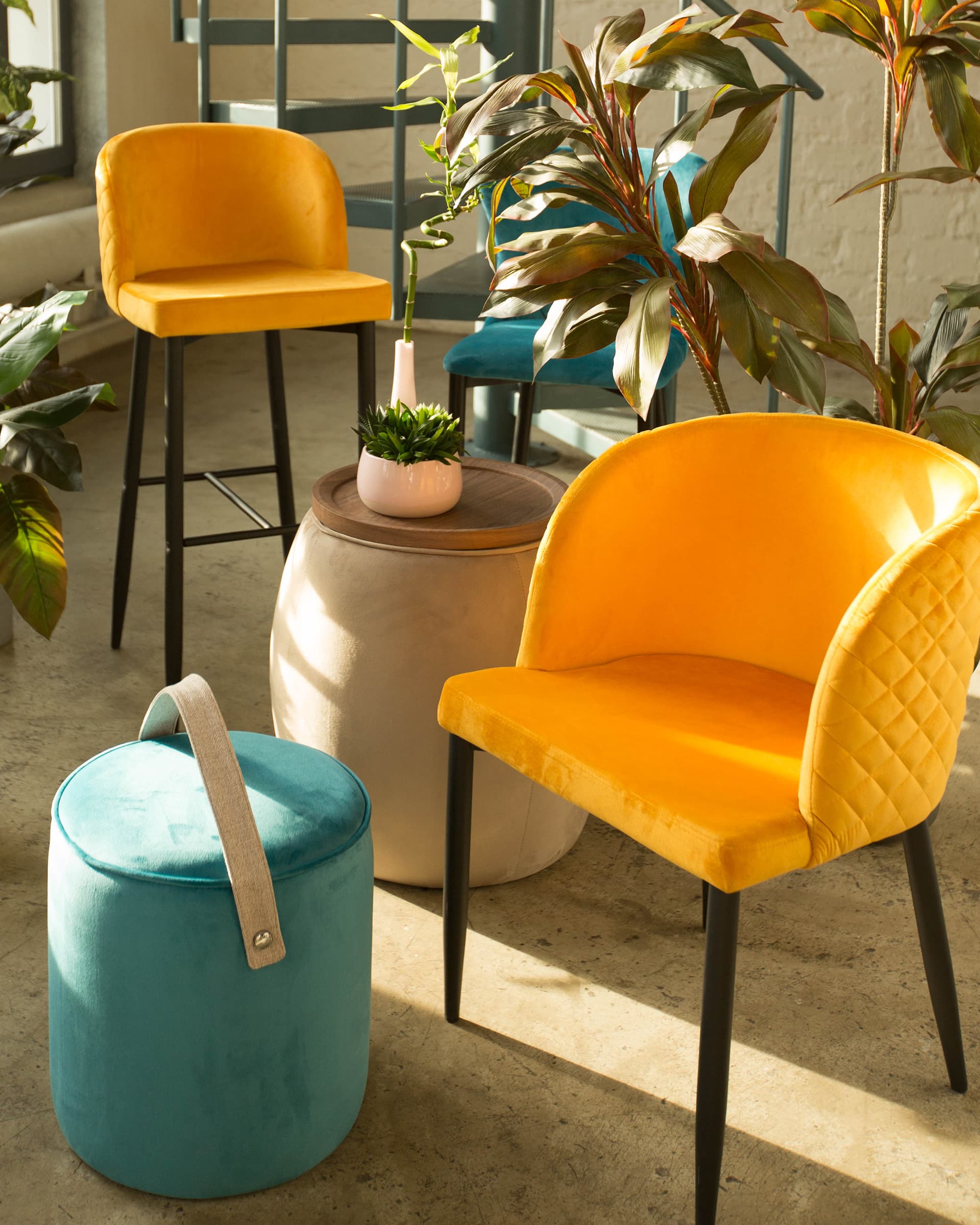 Стул Оскар велюр оранжевый — изображение 3