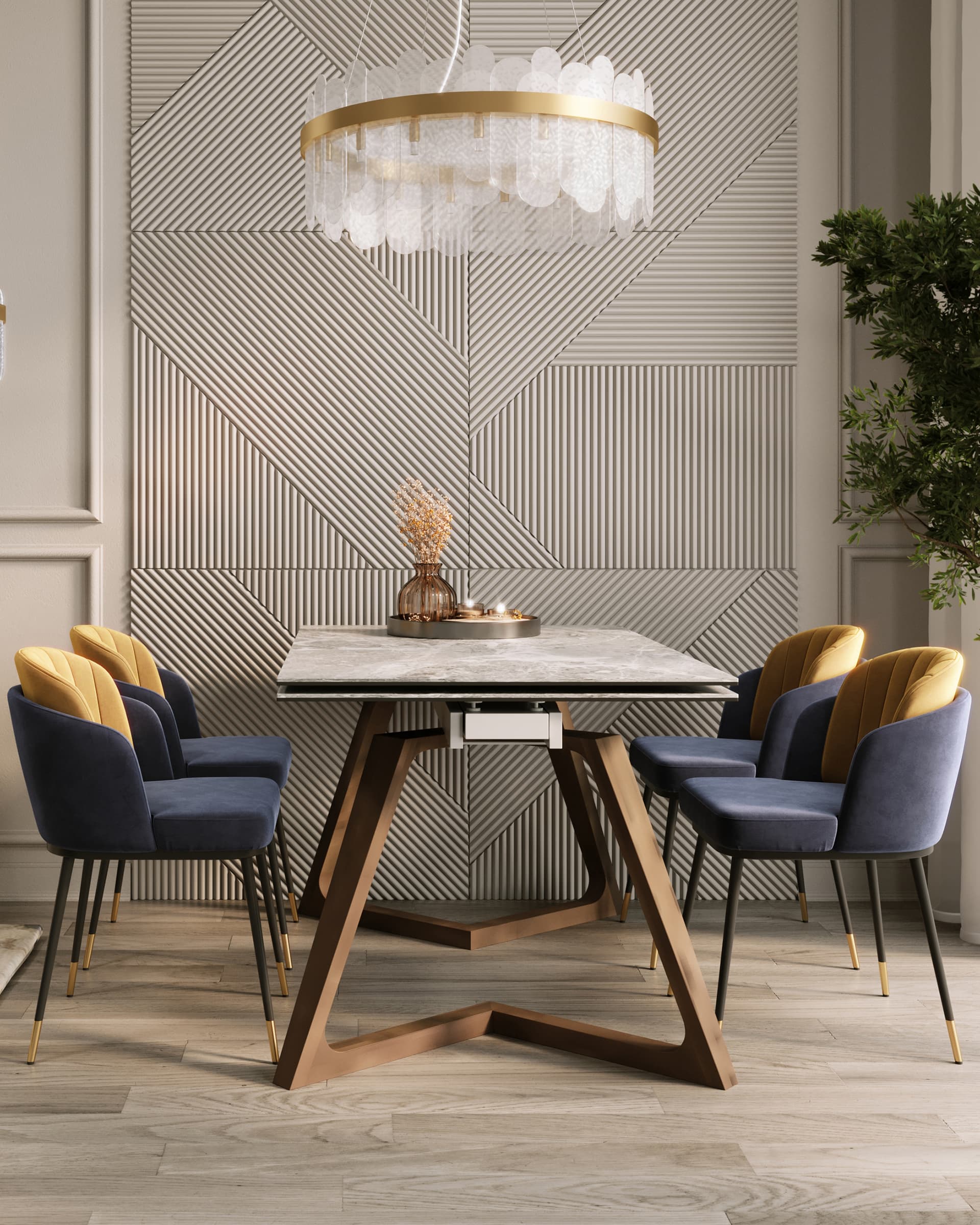 Стул Пенелопа синий — изображение 3