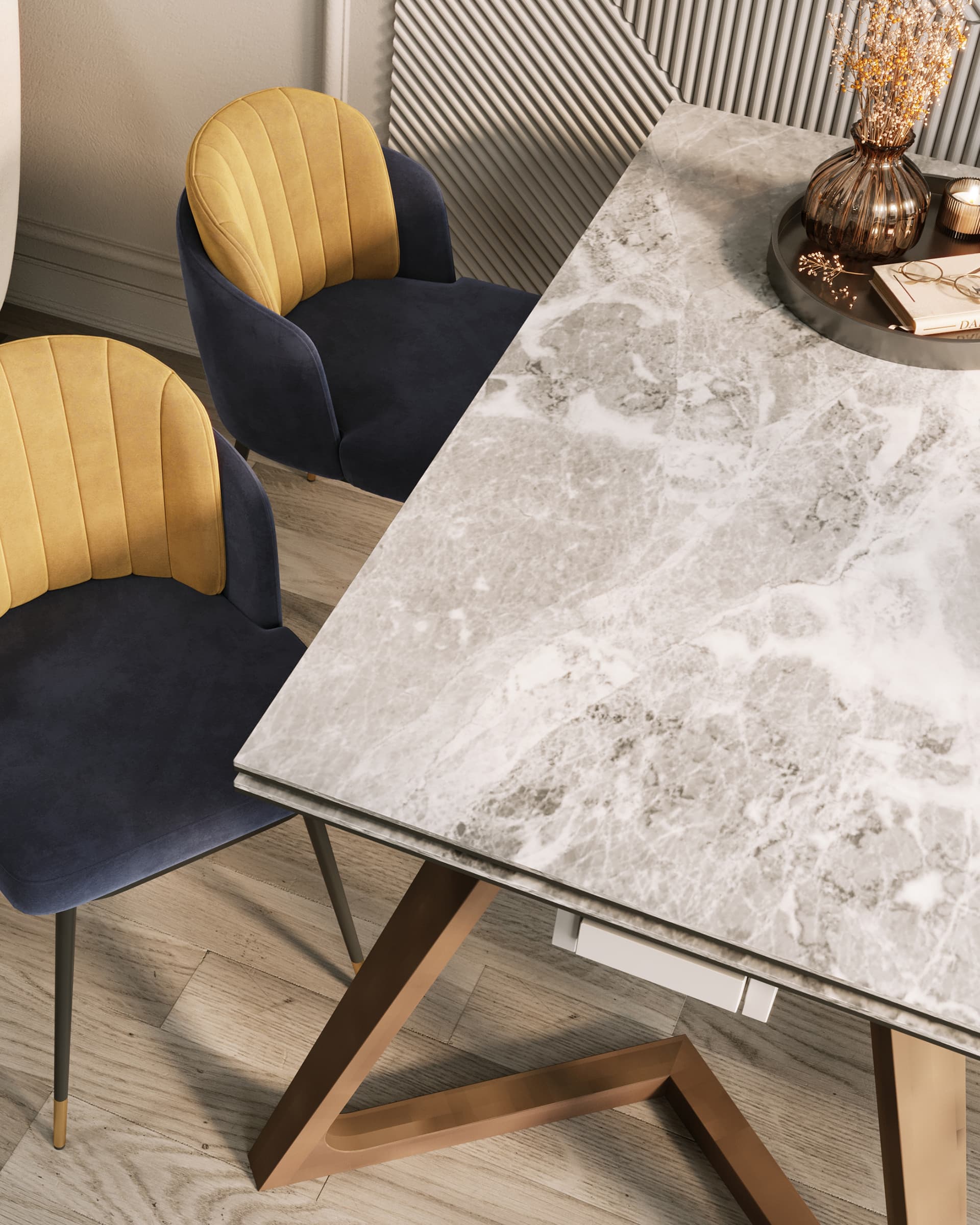 Стул Пенелопа синий — изображение 4