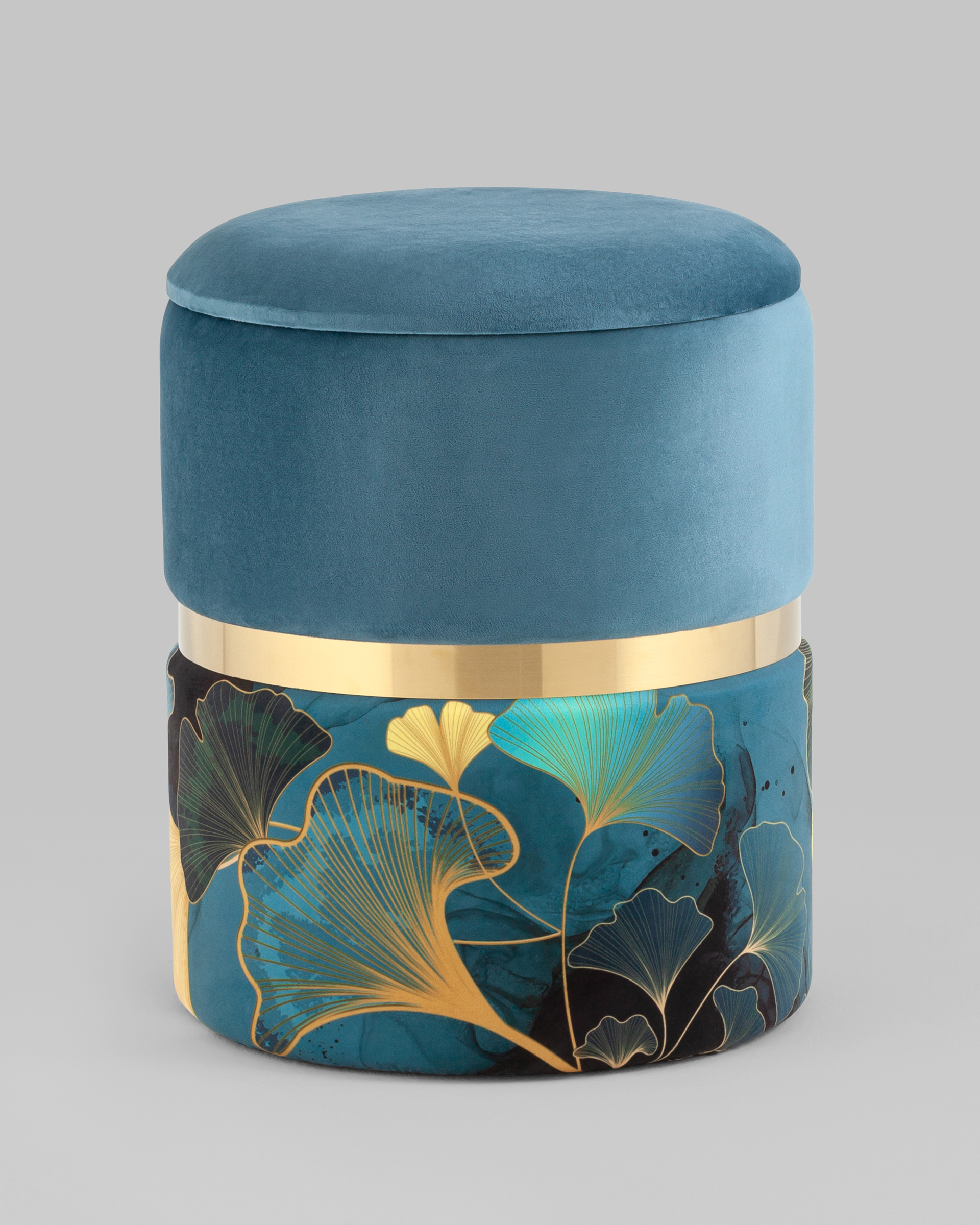 Пуф Кэрри с ящиком велюр Gingko — изображение 2