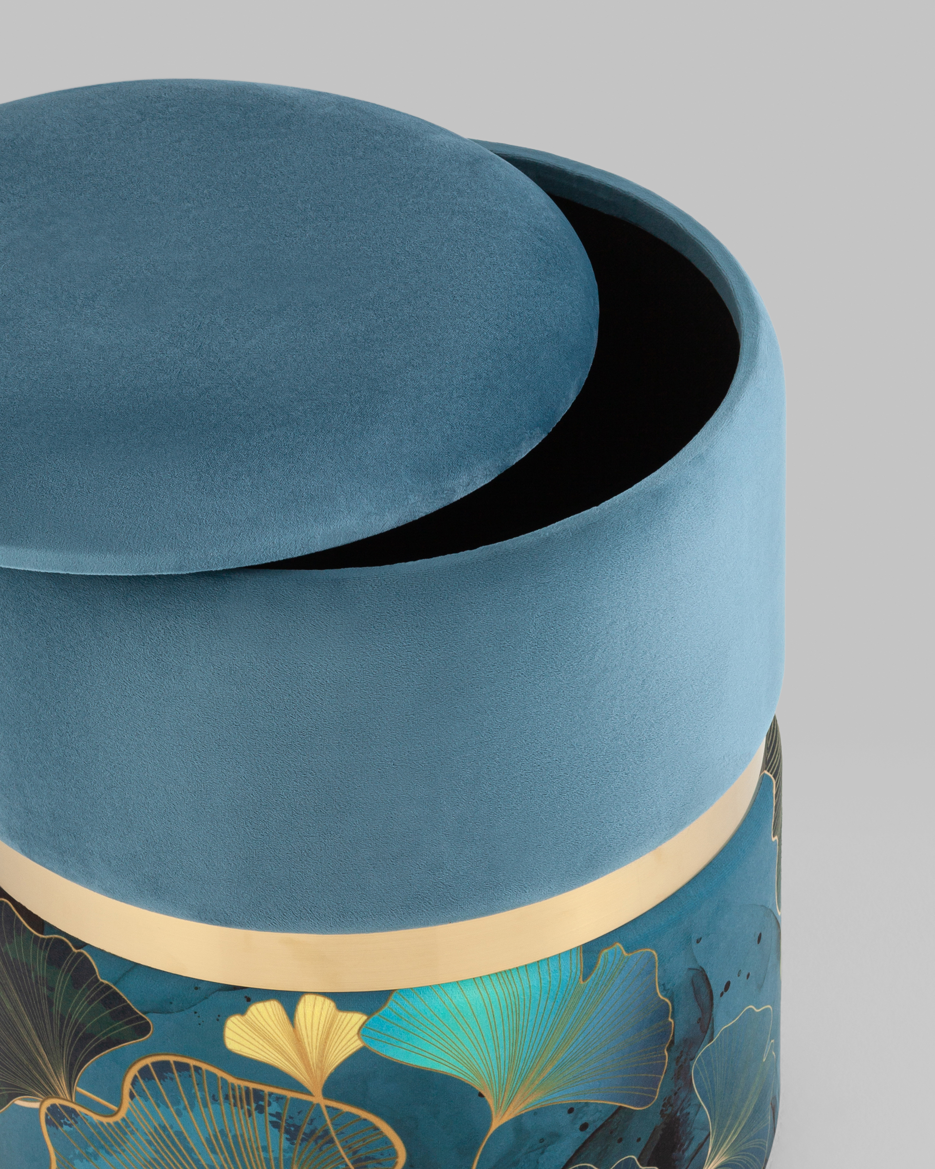 Пуф Кэрри с ящиком велюр Gingko — изображение 7