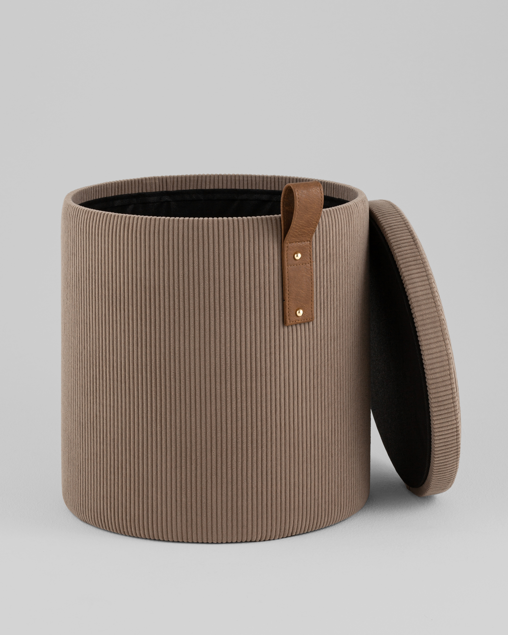 Пуф Руни S с ящиком вельвет коричневый — изображение 3