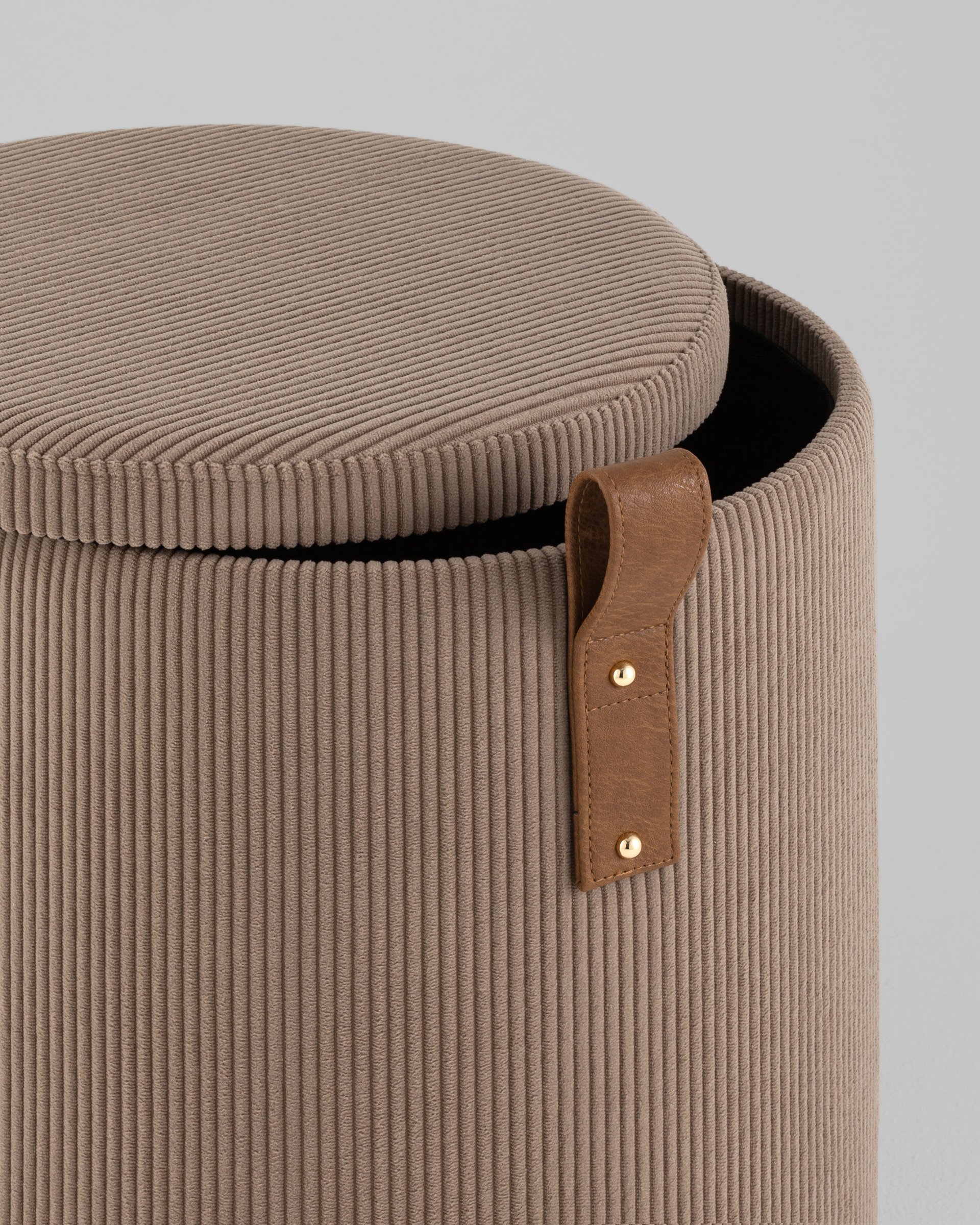 Пуф Руни S с ящиком вельвет коричневый — изображение 4