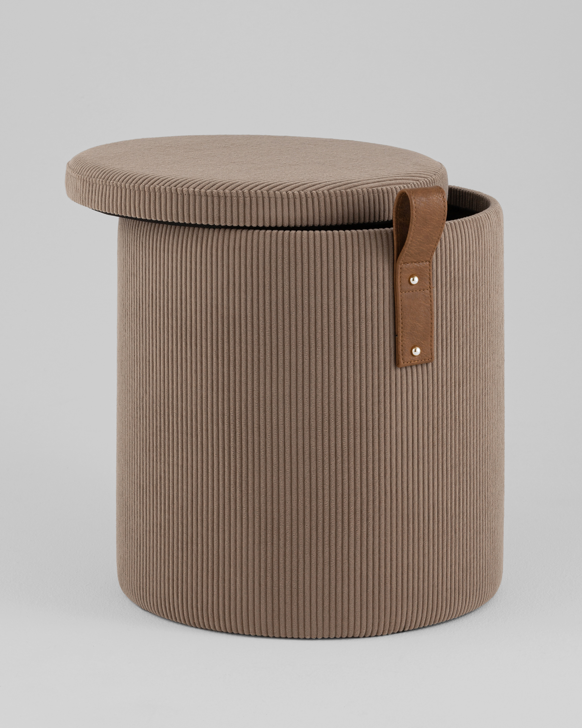 Пуф Руни S с ящиком вельвет коричневый — изображение 5