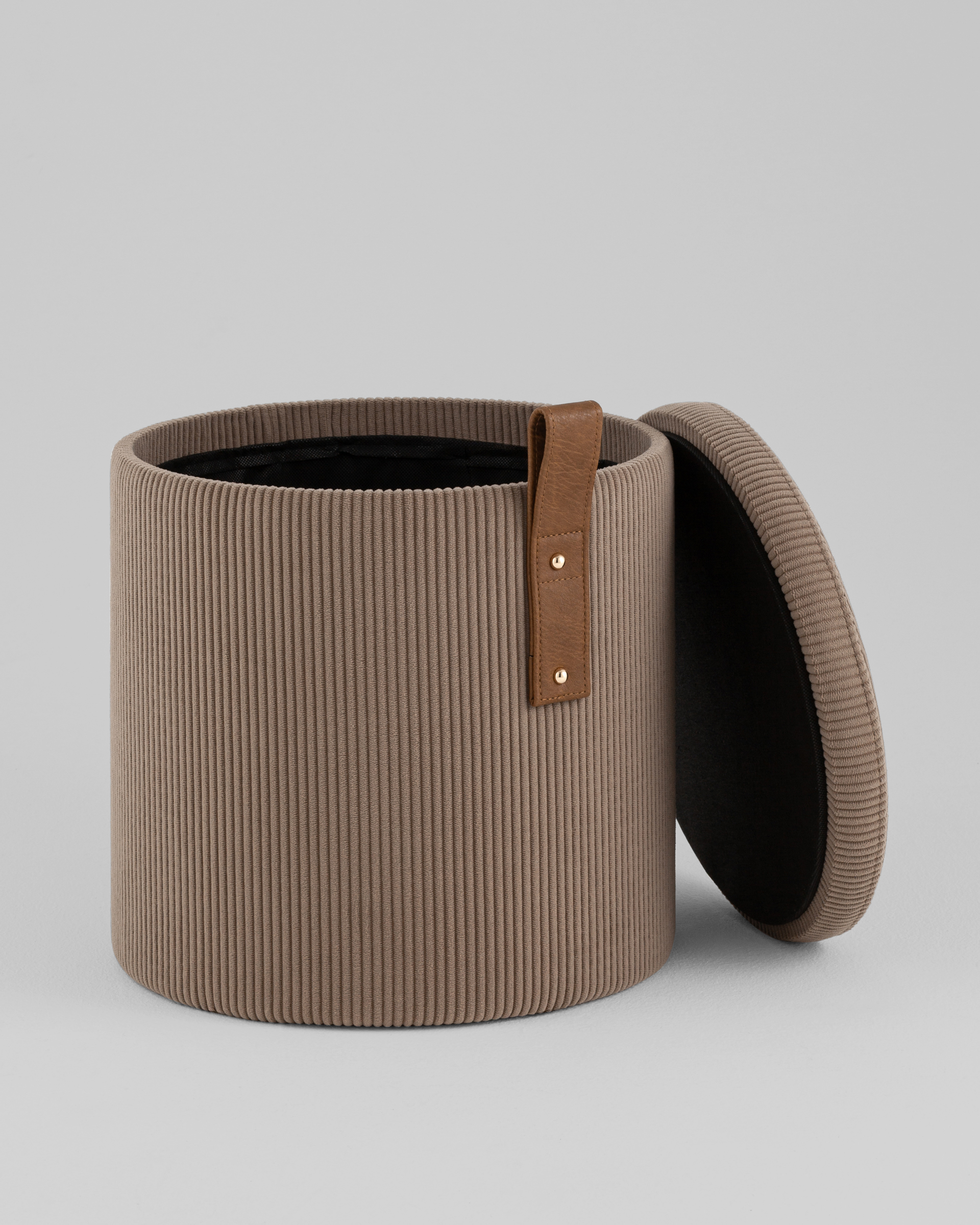 Пуф Руни XS с ящиком вельвет коричневый — изображение 3