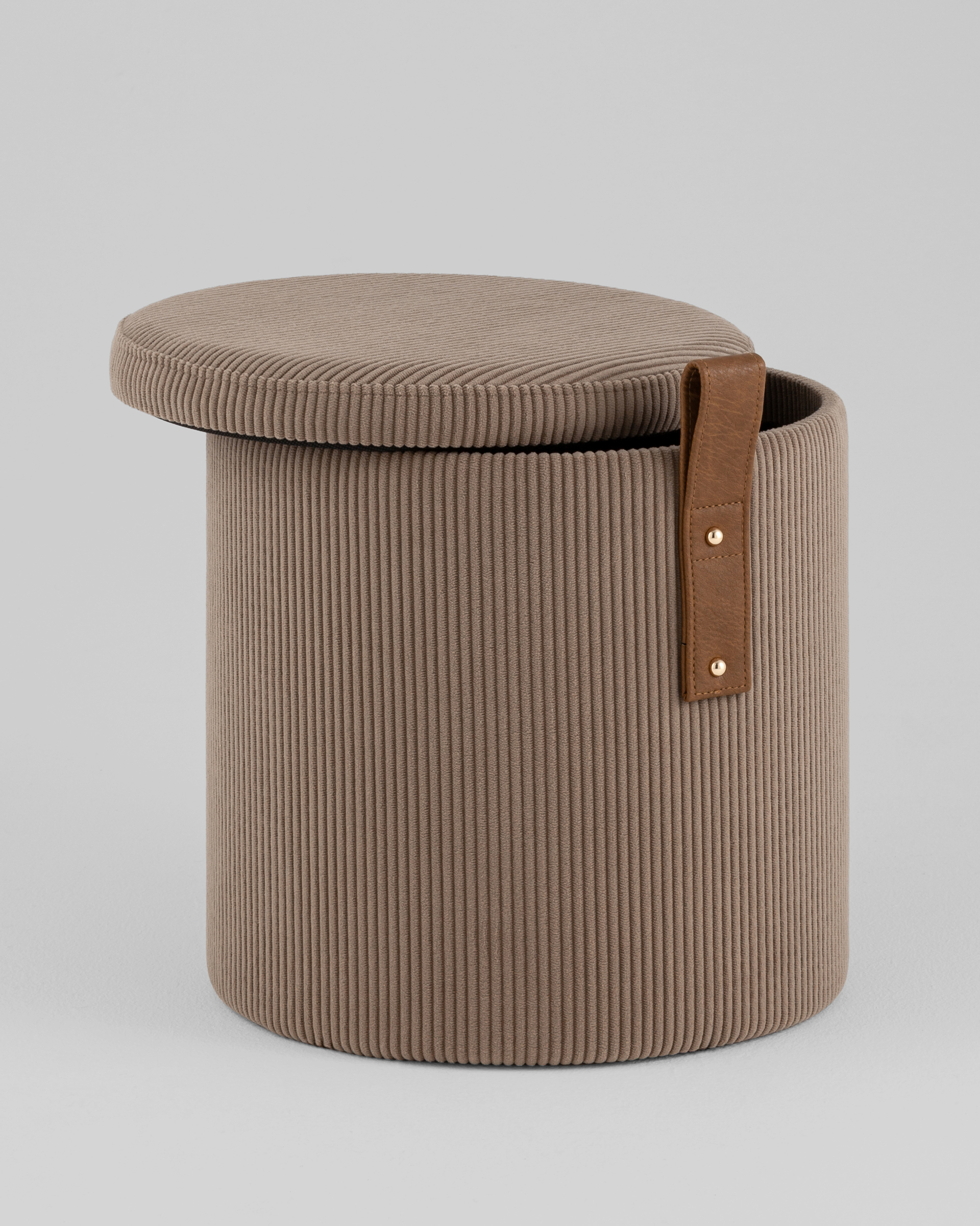 Пуф Руни XS с ящиком вельвет коричневый — изображение 5