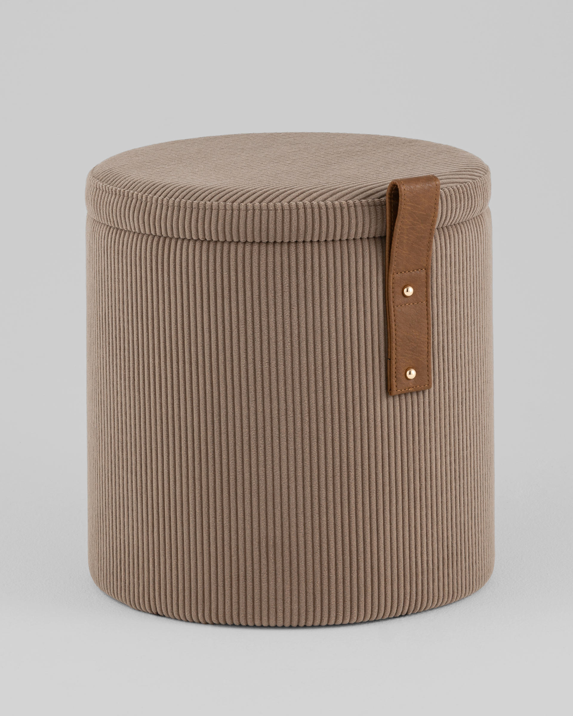 Пуф Руни XS с ящиком вельвет коричневый — изображение 2