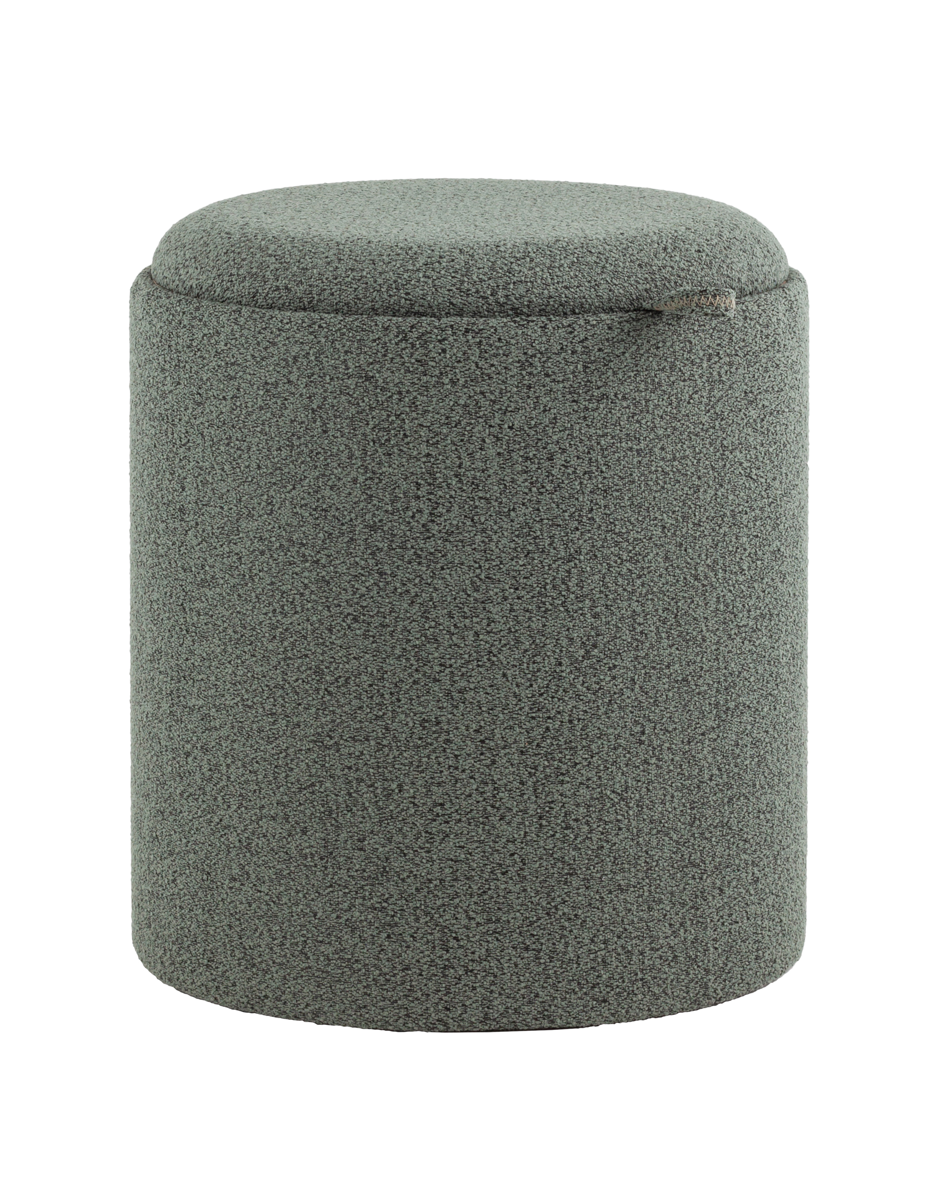 Пуф-столик с ящиком Хюгге S букле зелёный