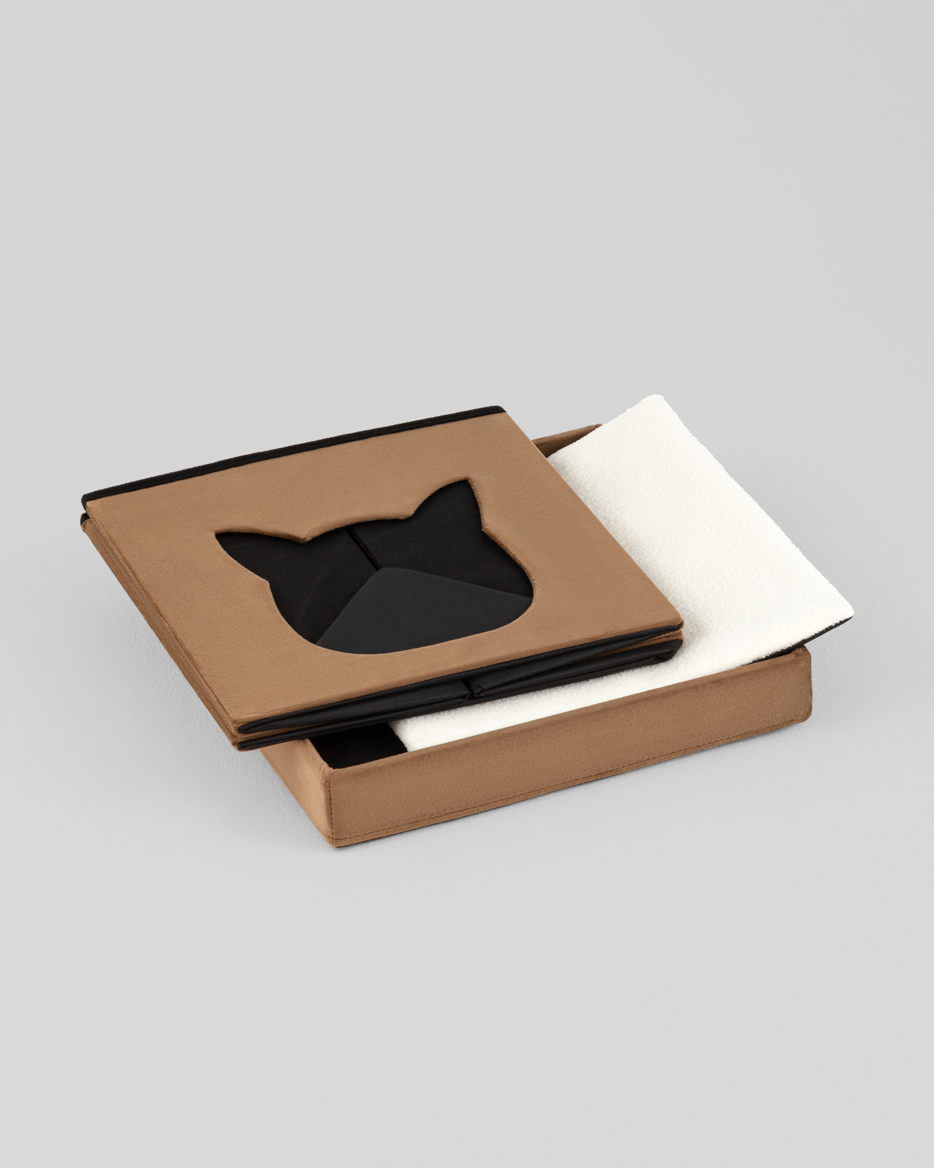 Пуф складной с ящиком Store Pet коричневый — изображение 3