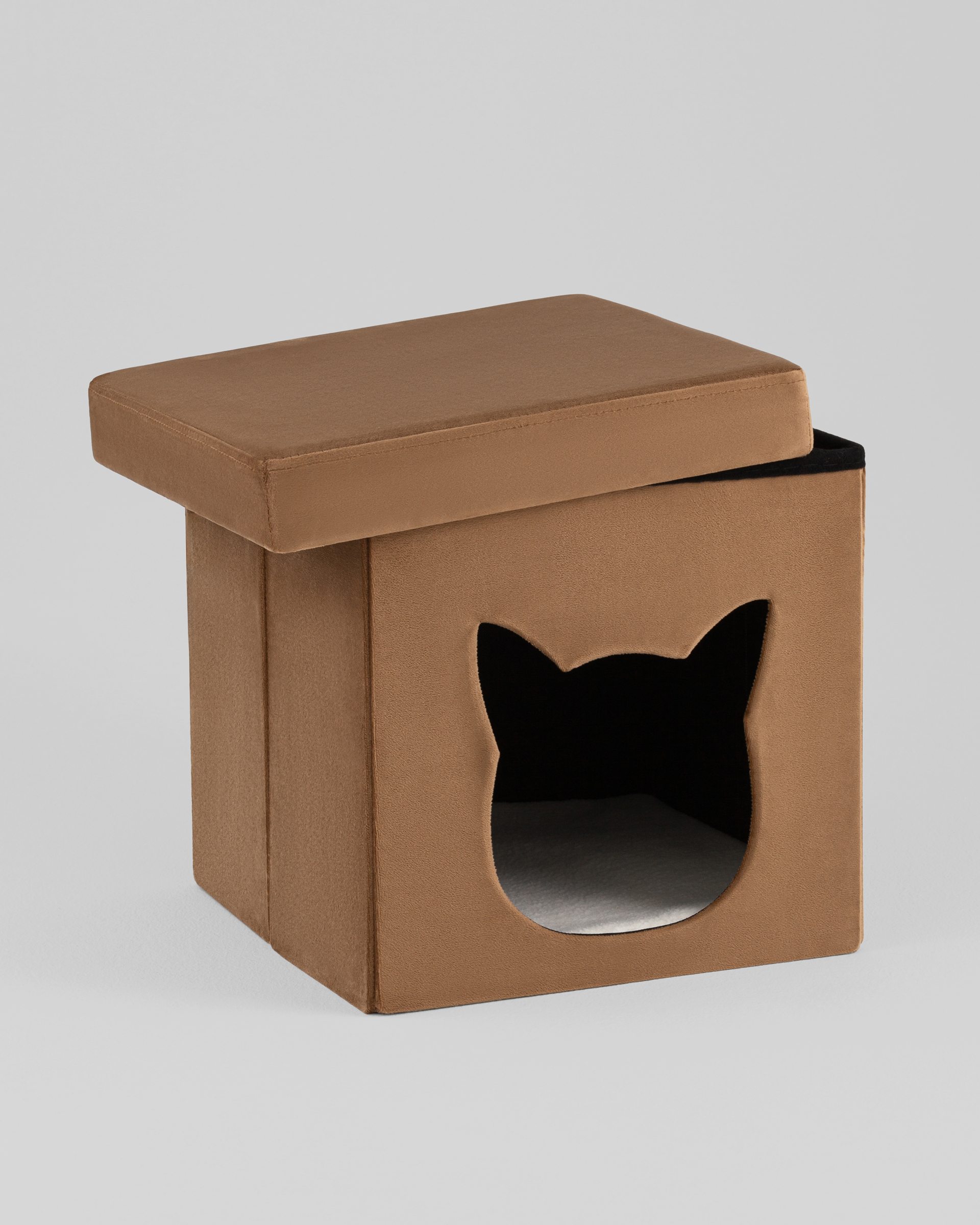 Пуф складной с ящиком Store Pet коричневый — изображение 6
