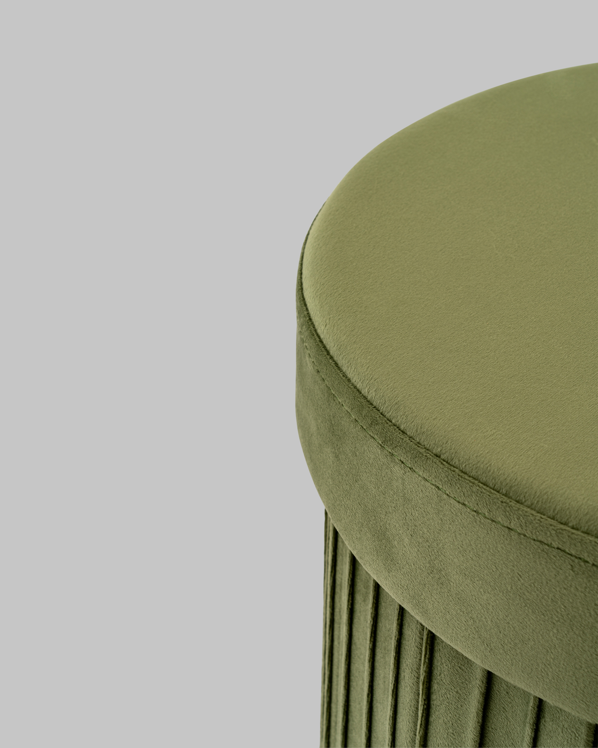 Пуф складной с ящиком Store Round травяной — изображение 6