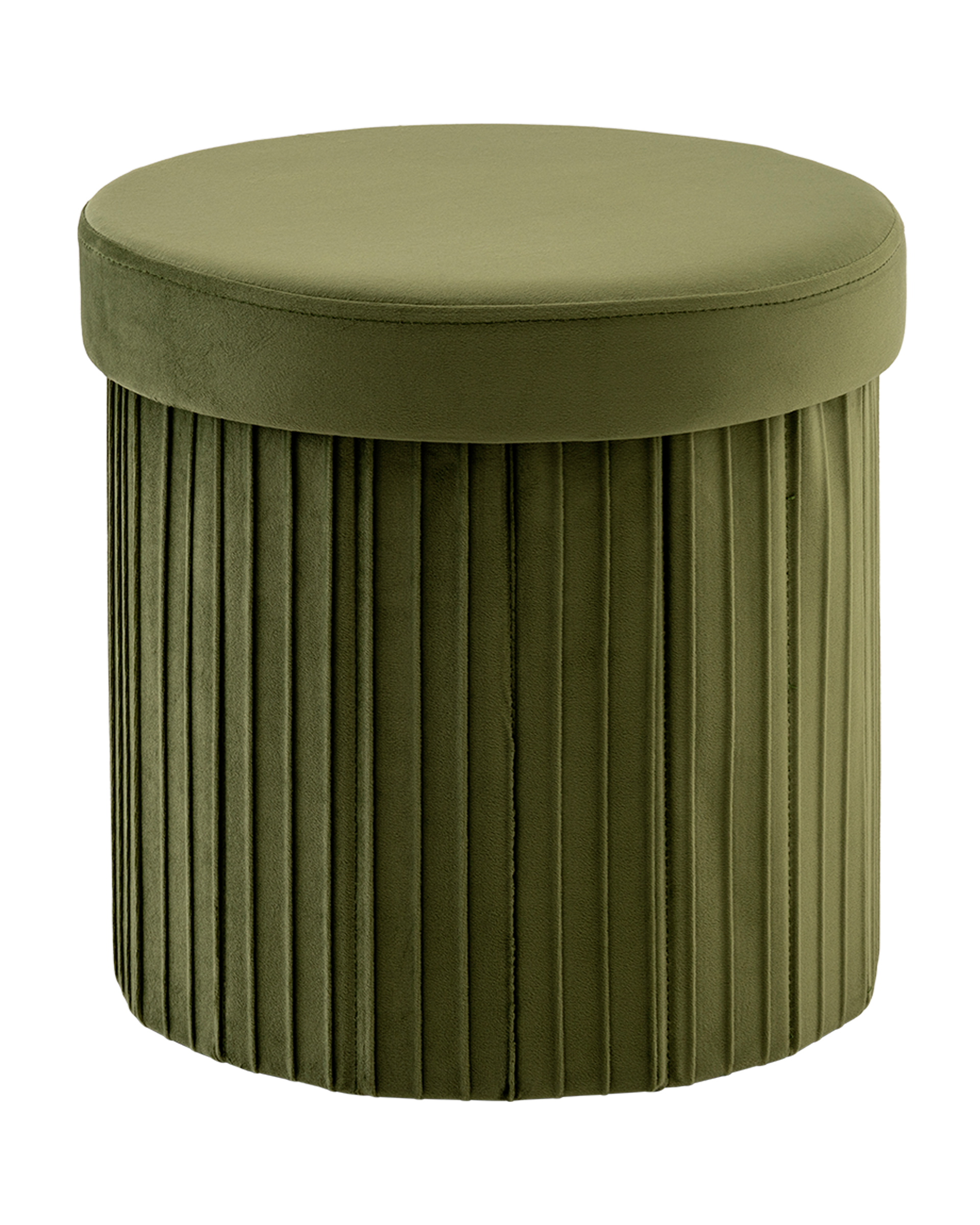 Пуф складной с ящиком Store Round травяной