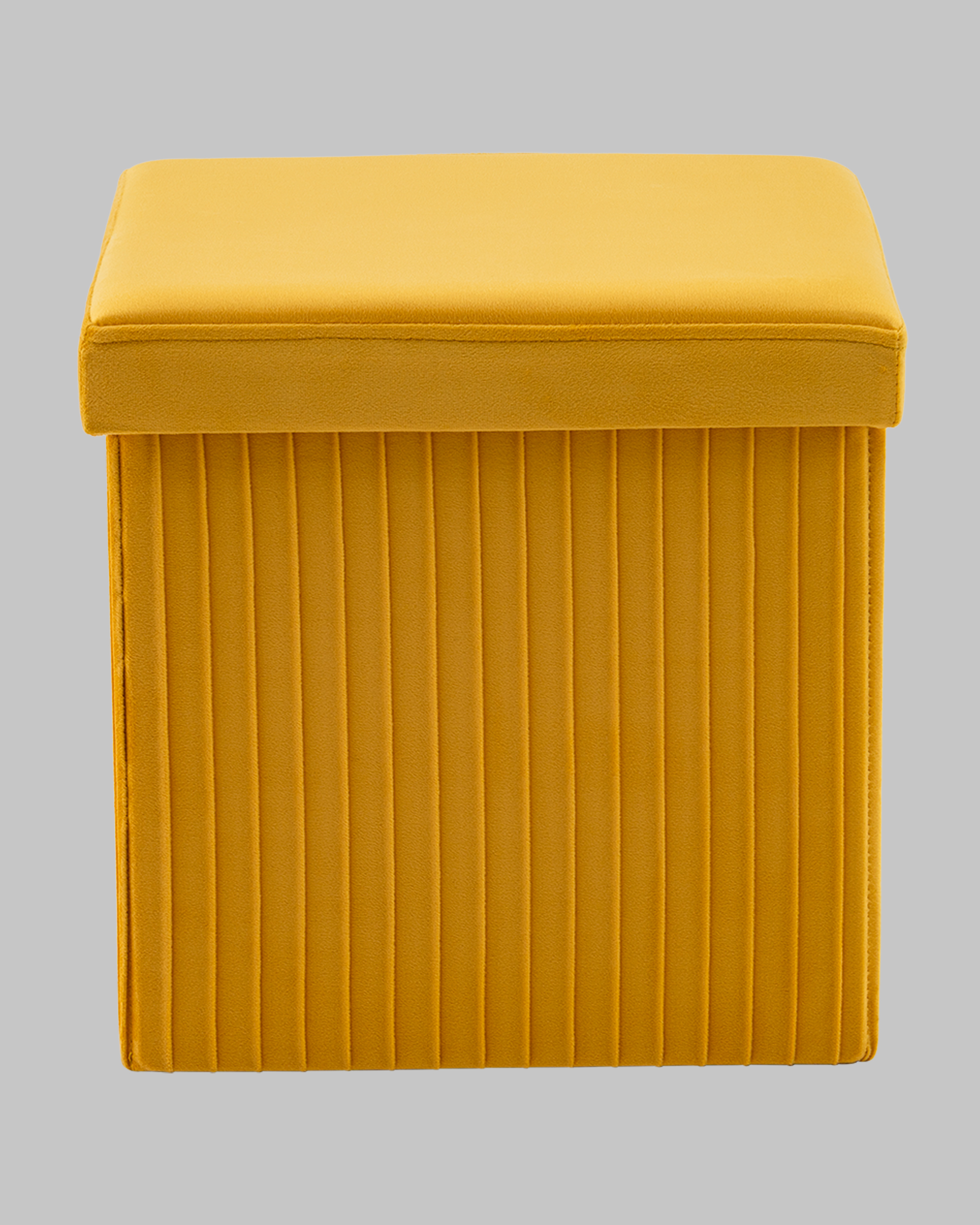 Пуф складной с ящиком Store Square жёлтый — изображение 3