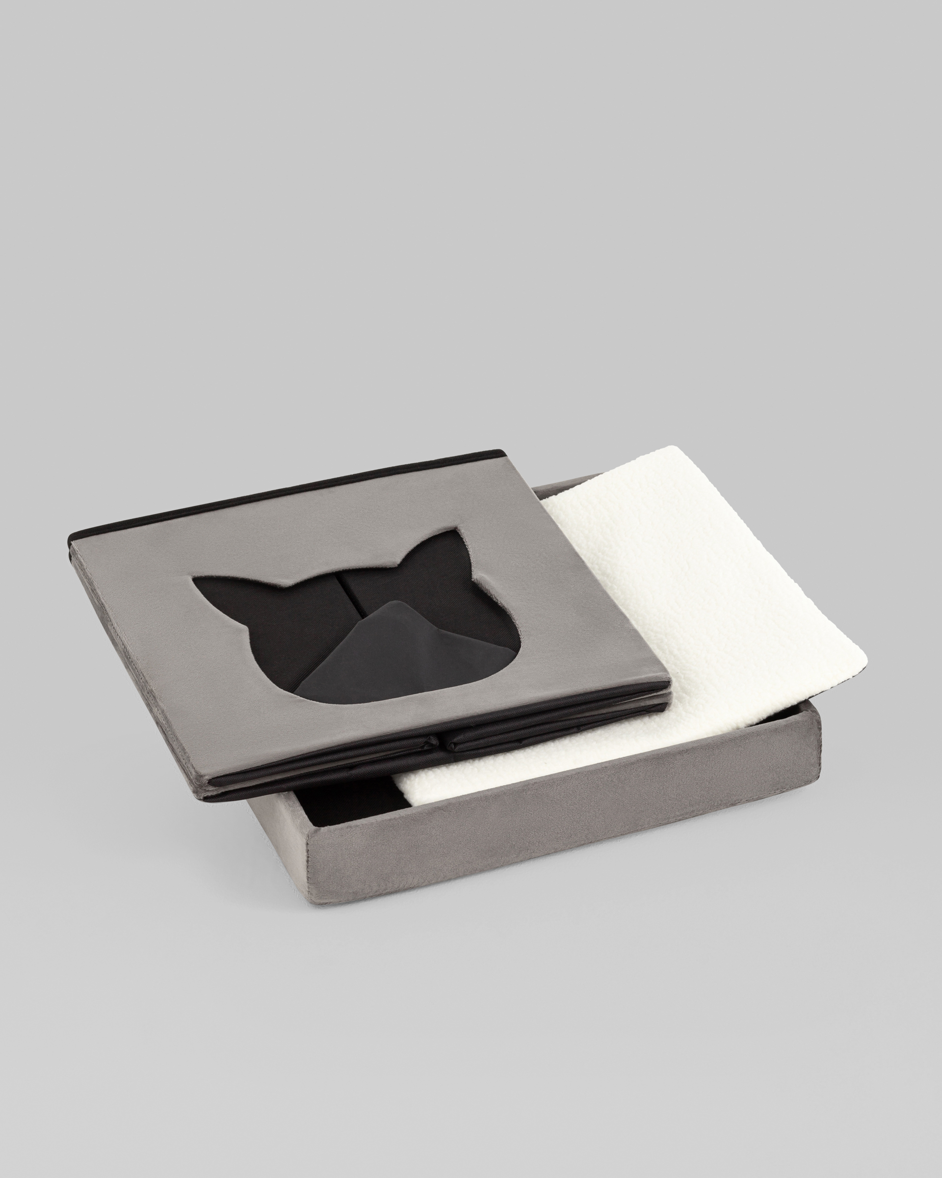 Пуф складной с ящиком Store Pet антрацитовый — изображение 3